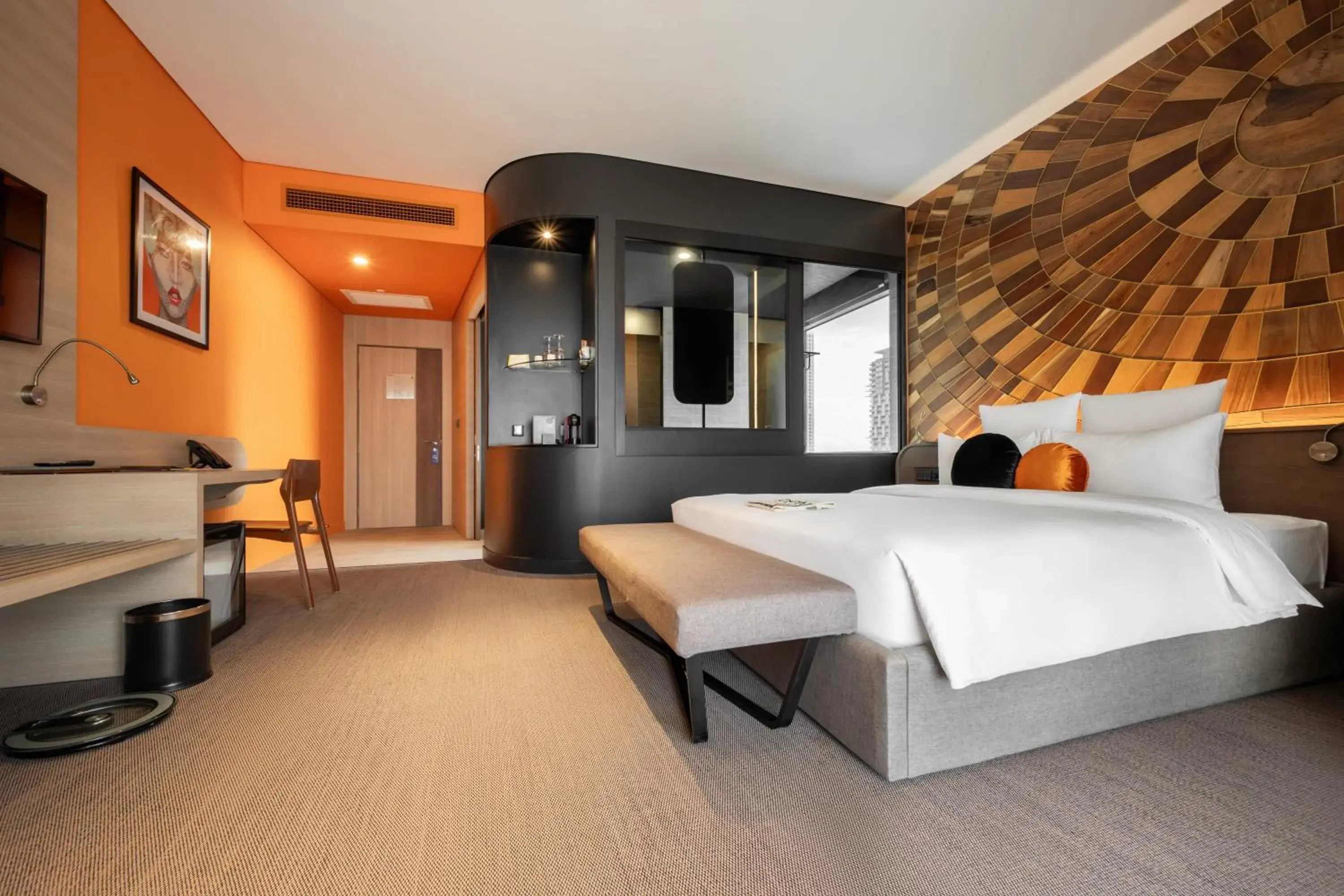 Luxury King Bed with Balcony in SUN & MOON, Riverside Hotel Luxury King Bed with Balcony in SUN & MOON, Riverside Hotel