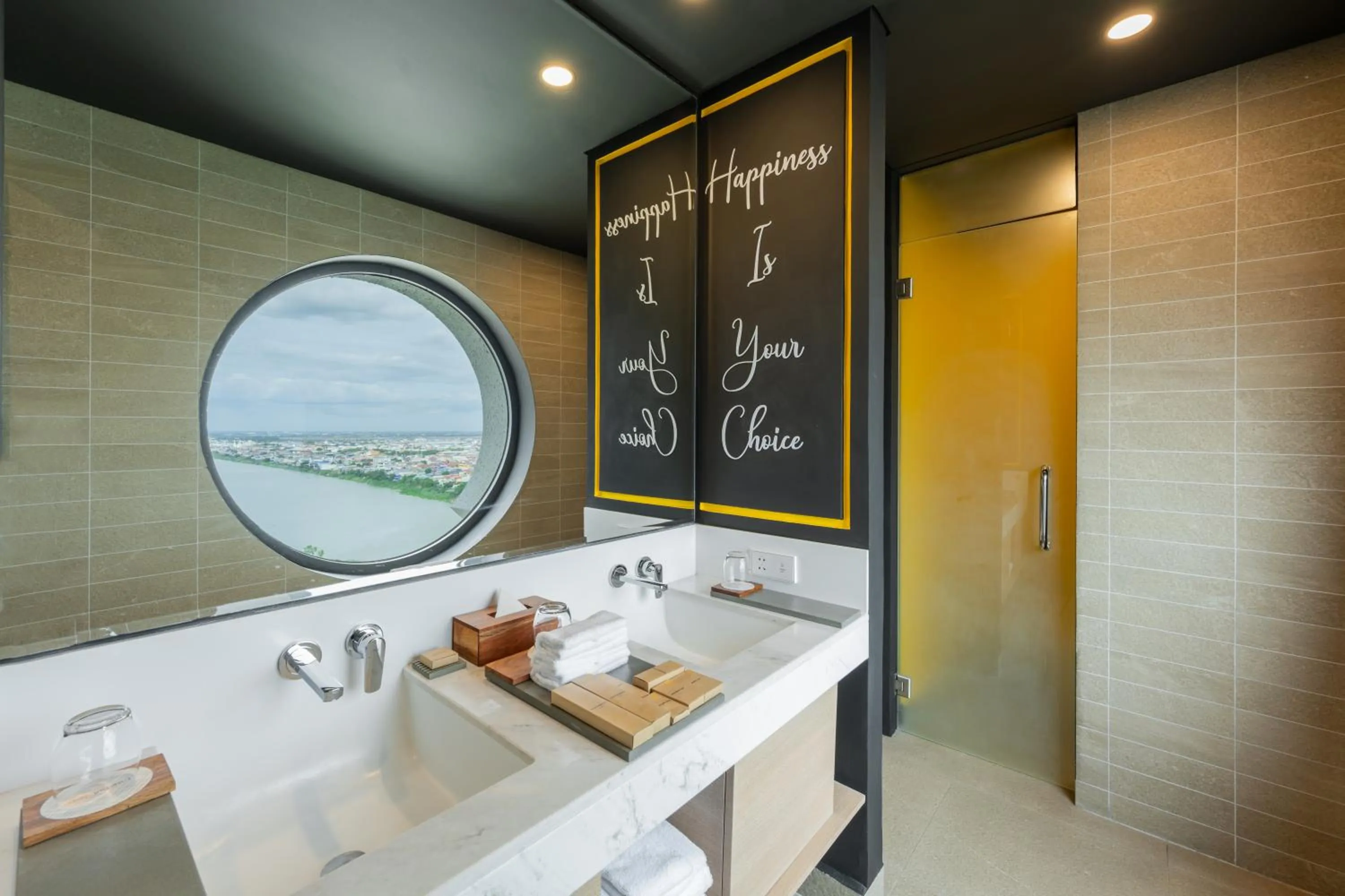 Bathroom in SUN & MOON, Riverside Hotel