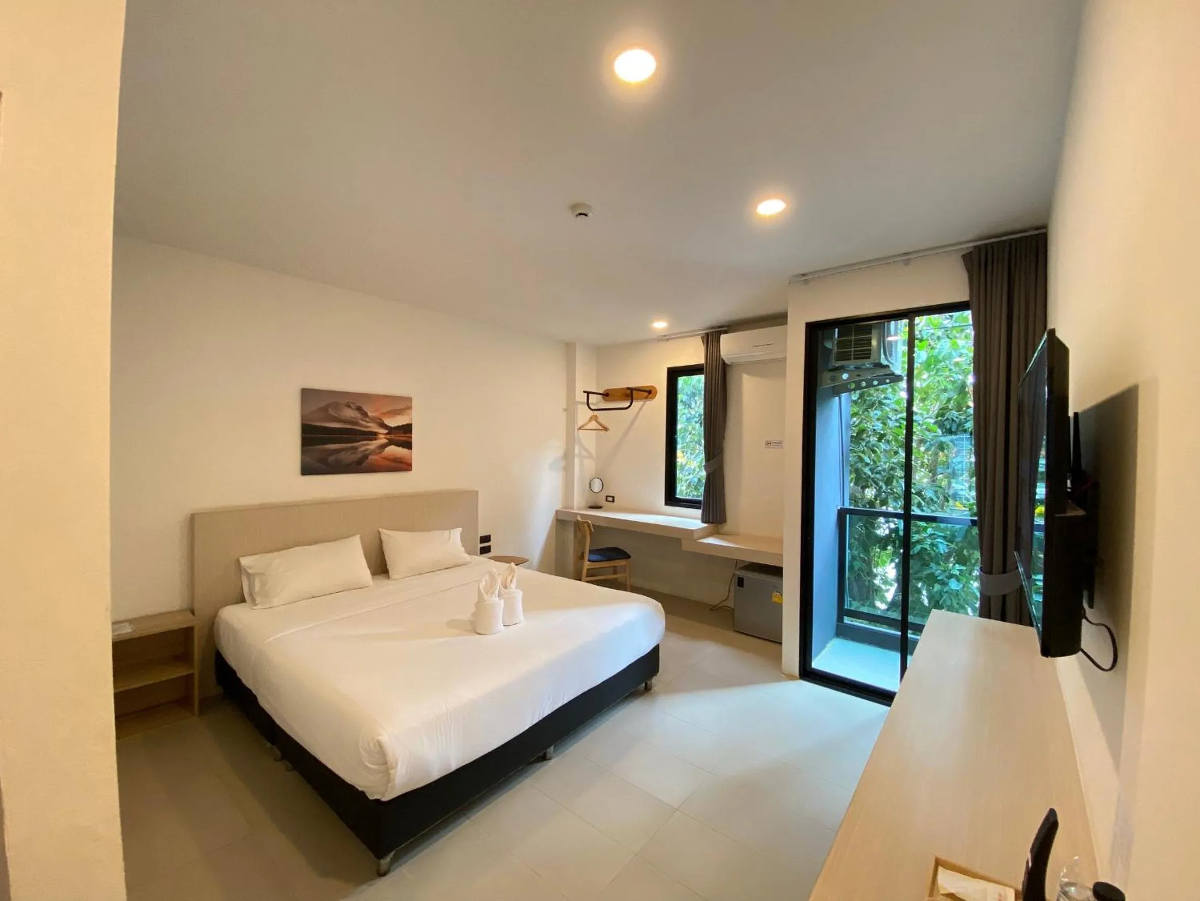 Bed in Double J Hotel