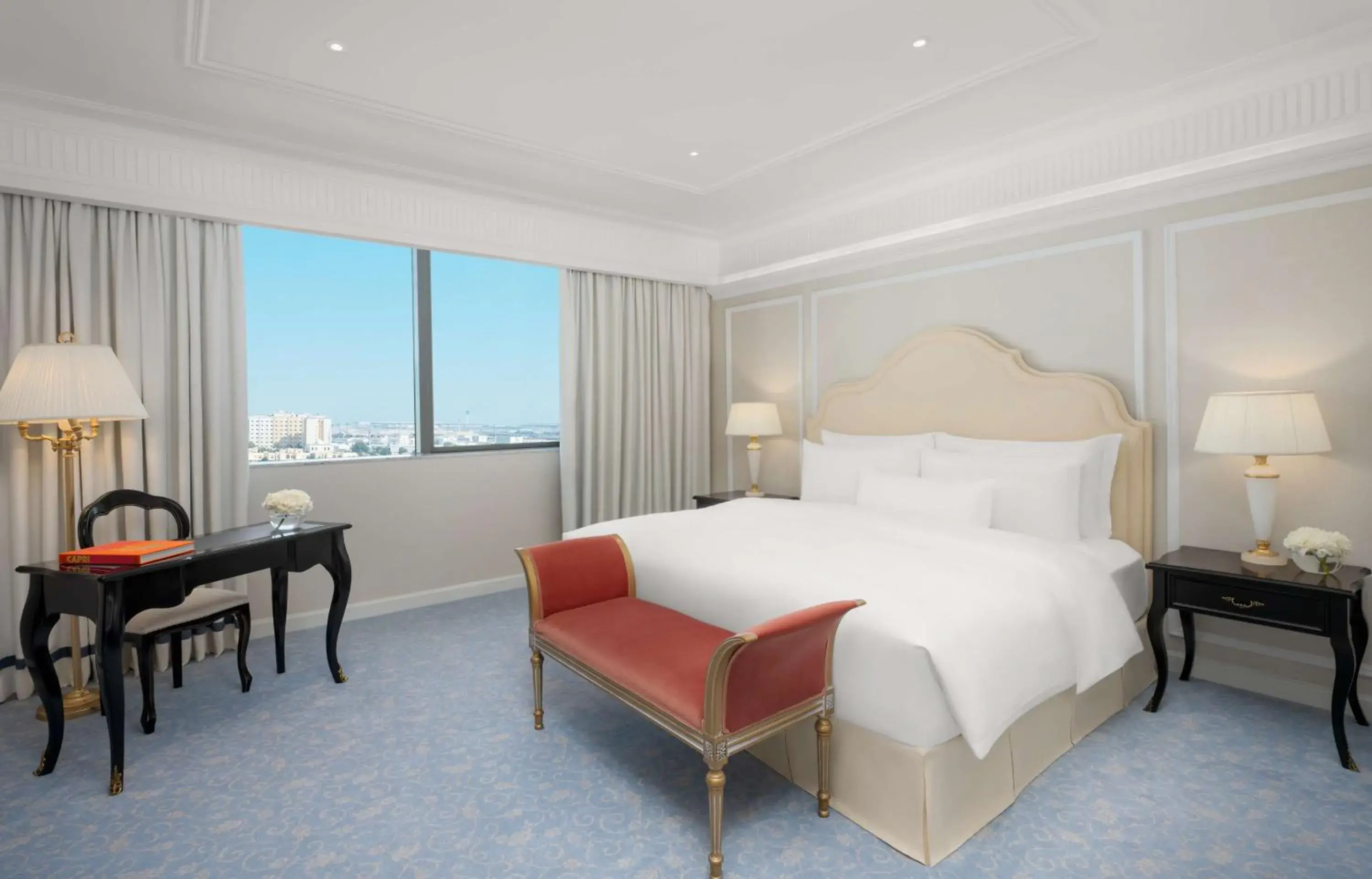 Bed in The Plaza Doha, LXR Hotels & Resorts Bed in The Plaza Doha, LXR Hotels & Resorts