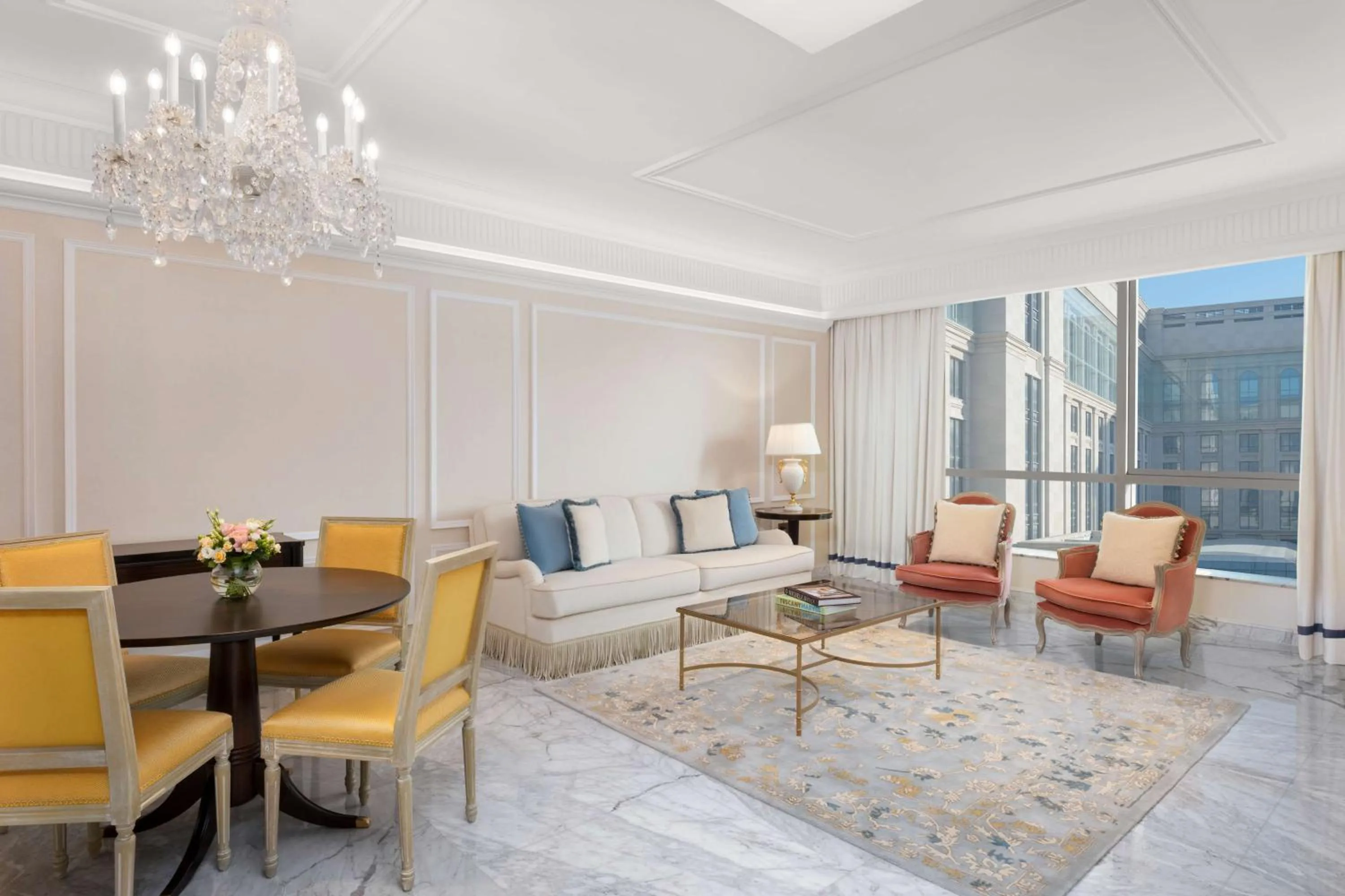 Living room in The Plaza Doha, LXR Hotels & Resorts