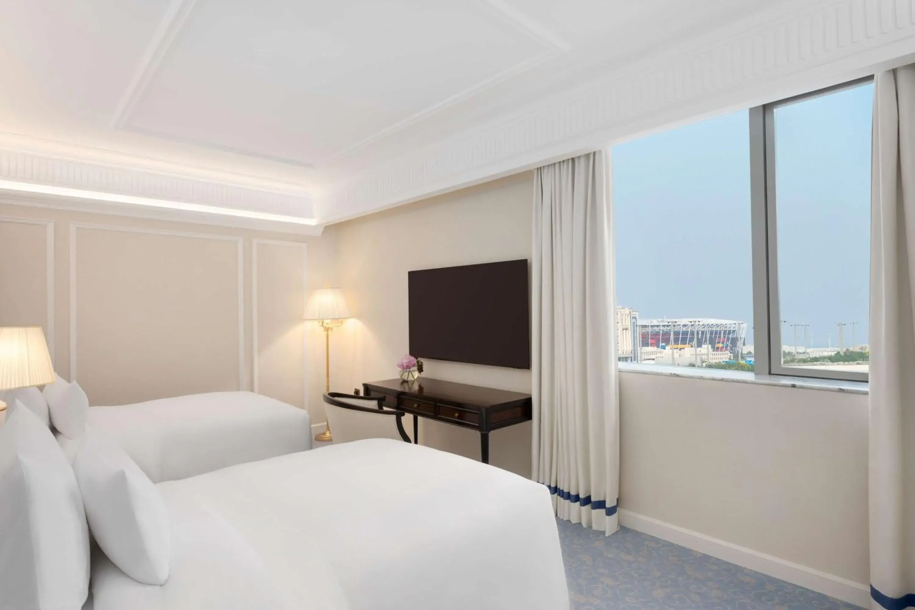 Bed in The Plaza Doha, LXR Hotels & Resorts Bed in The Plaza Doha, LXR Hotels & Resorts