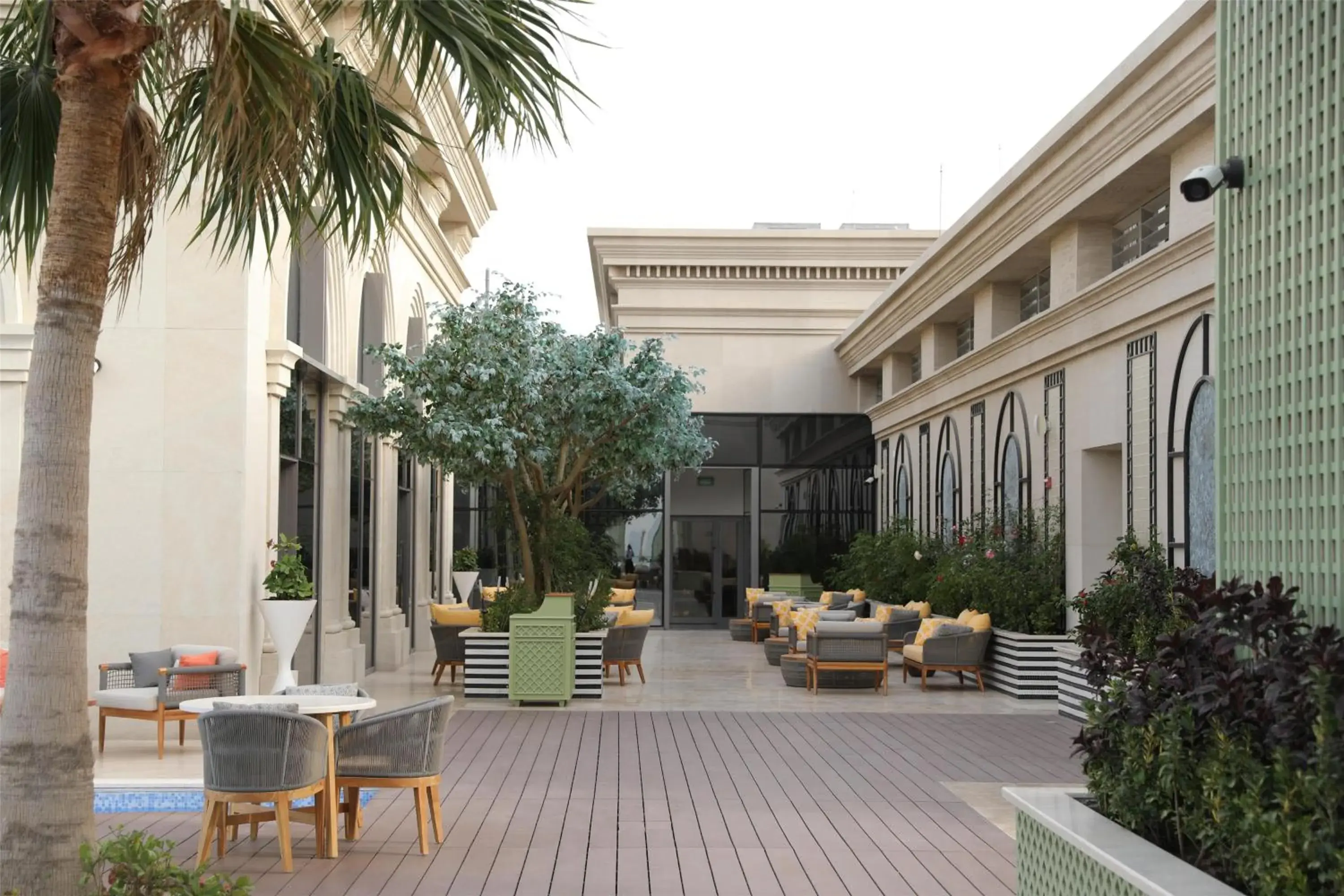 Inner courtyard view in The Plaza Doha, LXR Hotels & Resorts Inner courtyard view in The Plaza Doha, LXR Hotels & Resorts