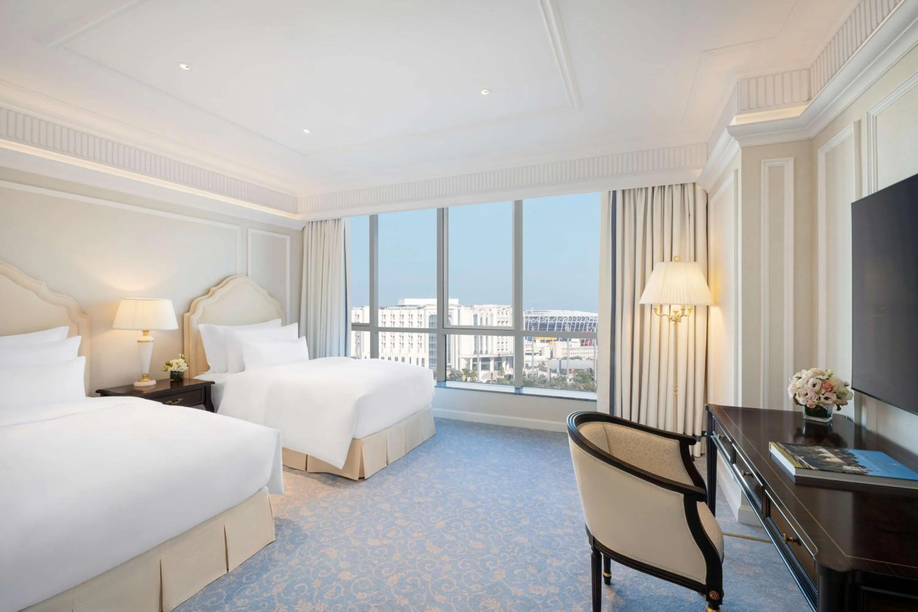 Bedroom, Bed in The Plaza Doha, LXR Hotels & Resorts