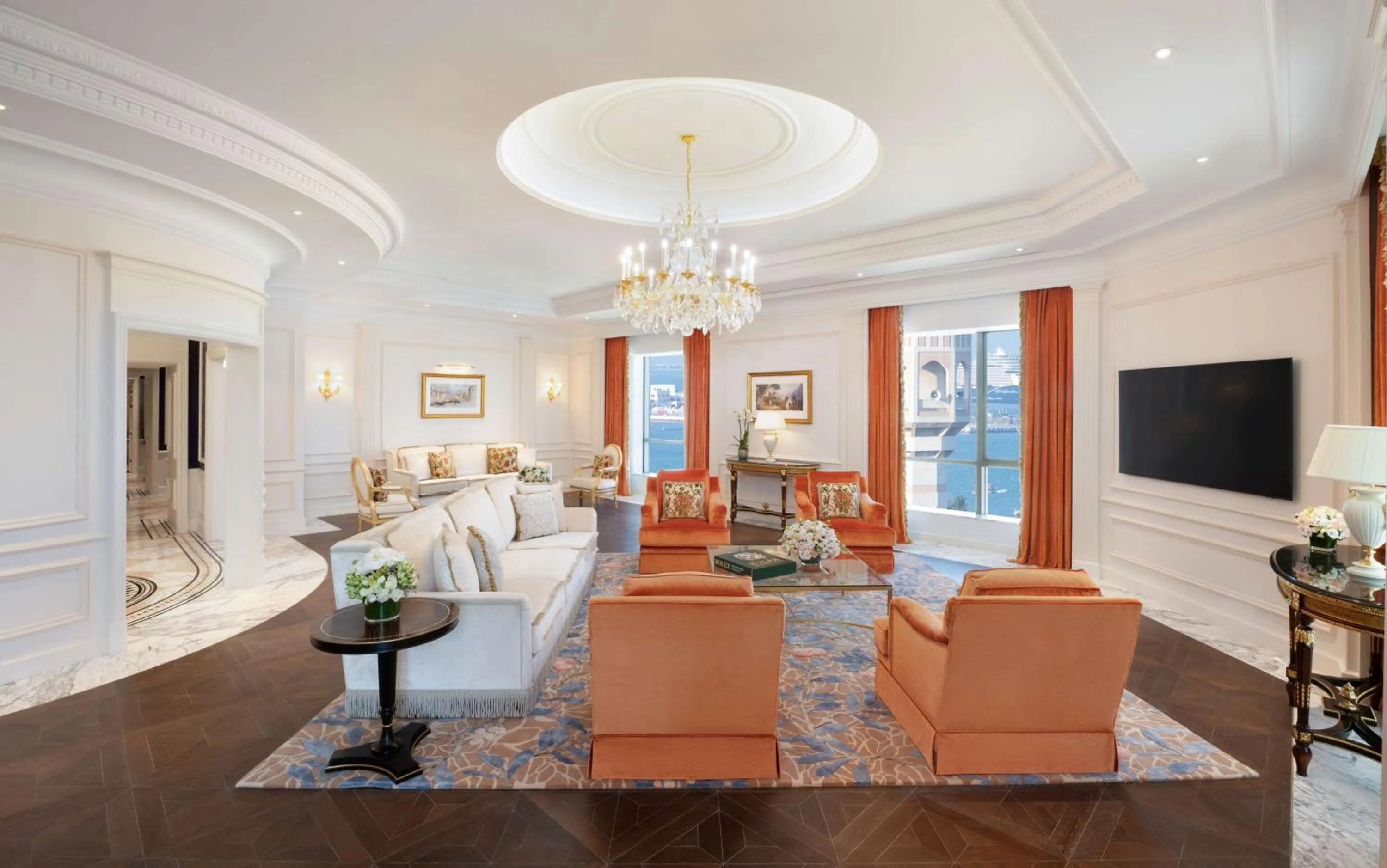 Living room in The Plaza Doha, LXR Hotels & Resorts