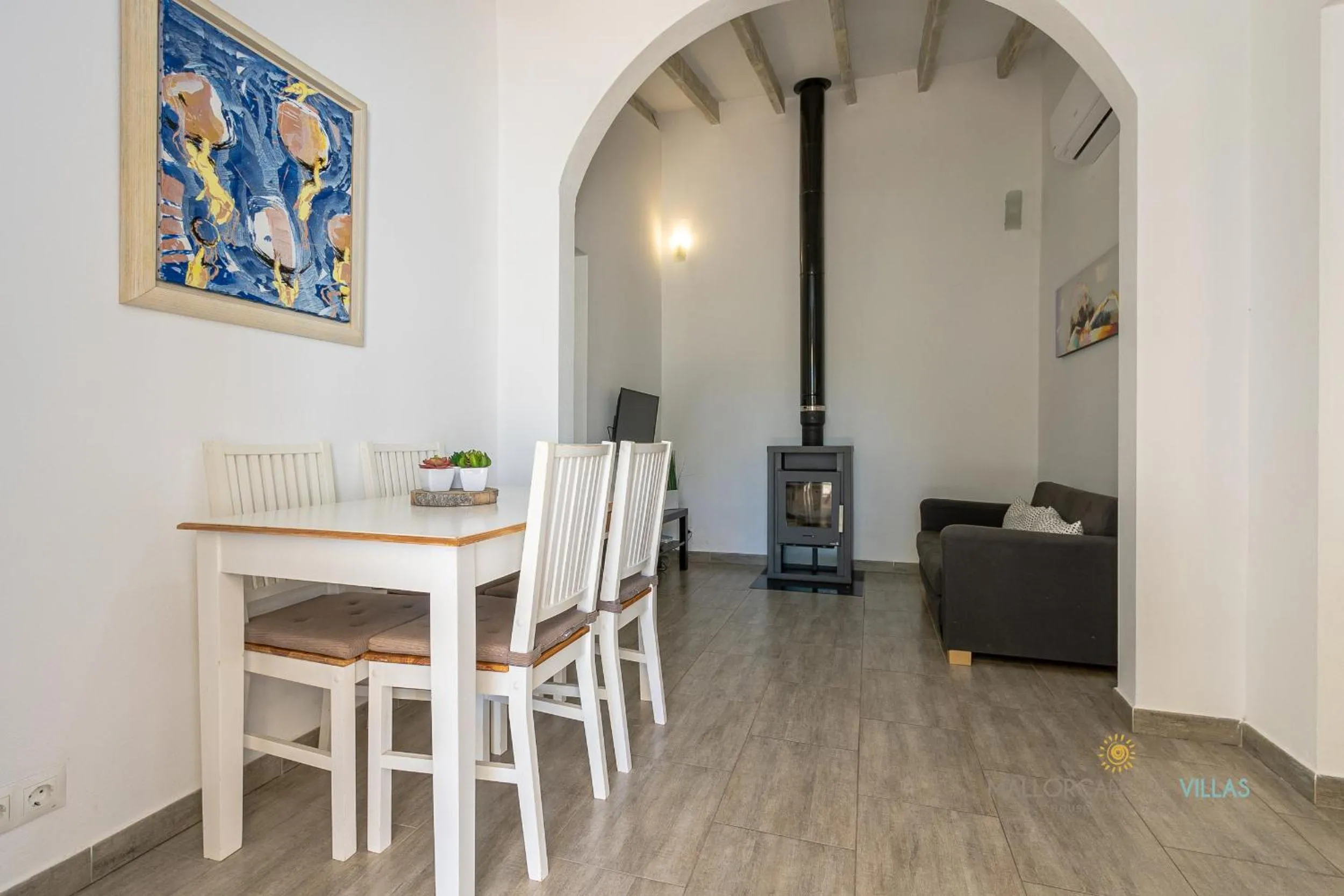 Dining area in Villa Les Oliveres Petites de un dormitorio