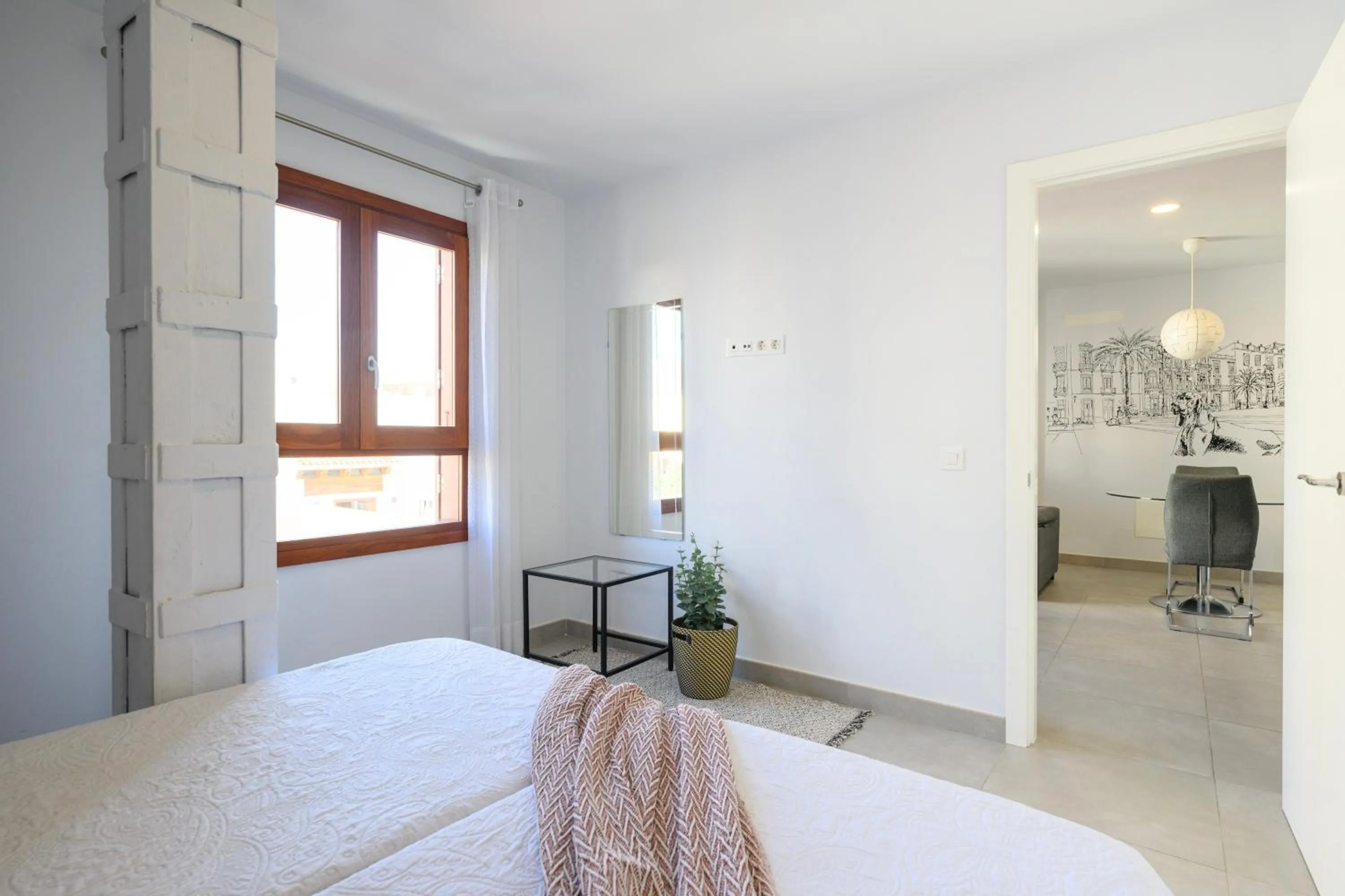 Bed in Vegueta Rooftop Suites