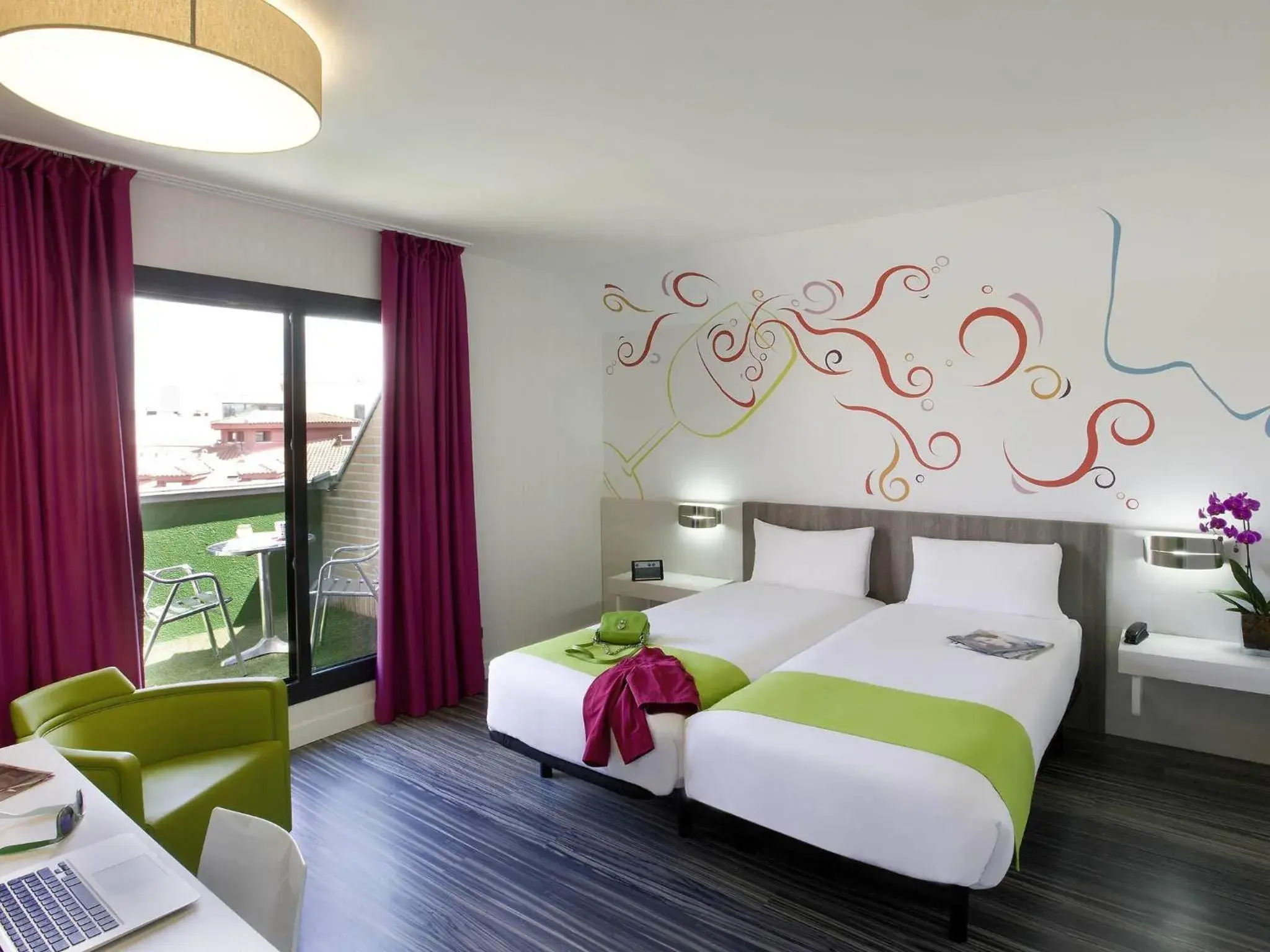 Bedroom, Bed in Ibis Styles Madrid Prado Bedroom, Bed in Ibis Styles Madrid Prado