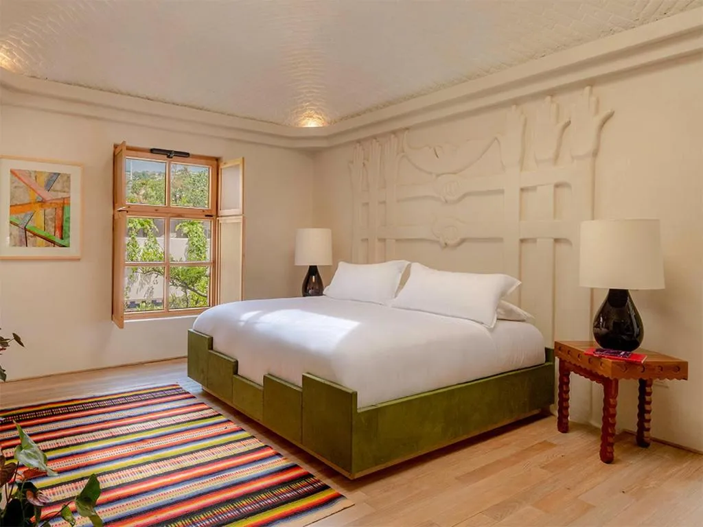 Bed in La Valise San Miguel de Allende, Member of Small Luxury Hotels