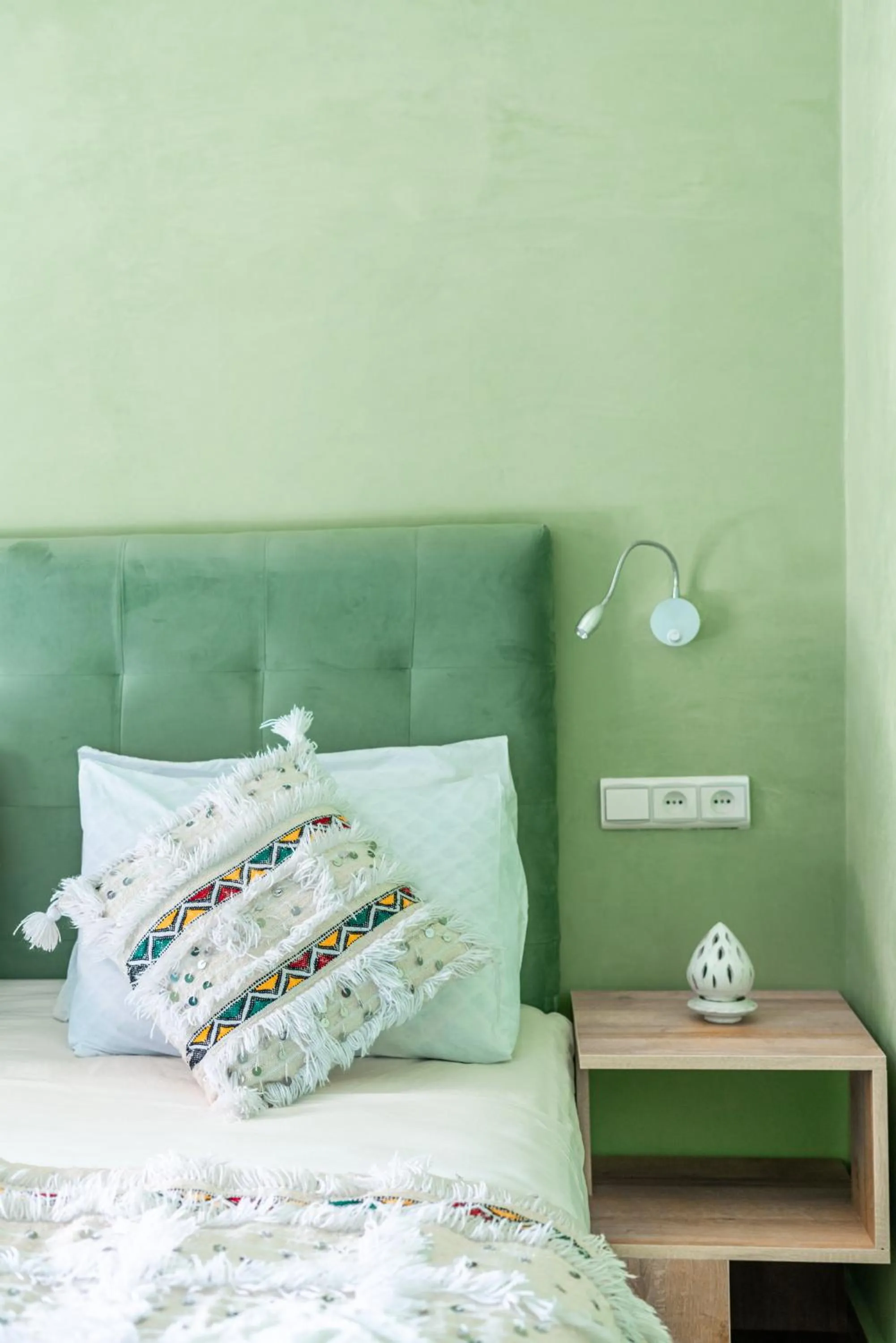 Decorative detail, Bed in Riad Les Nuits De Fès