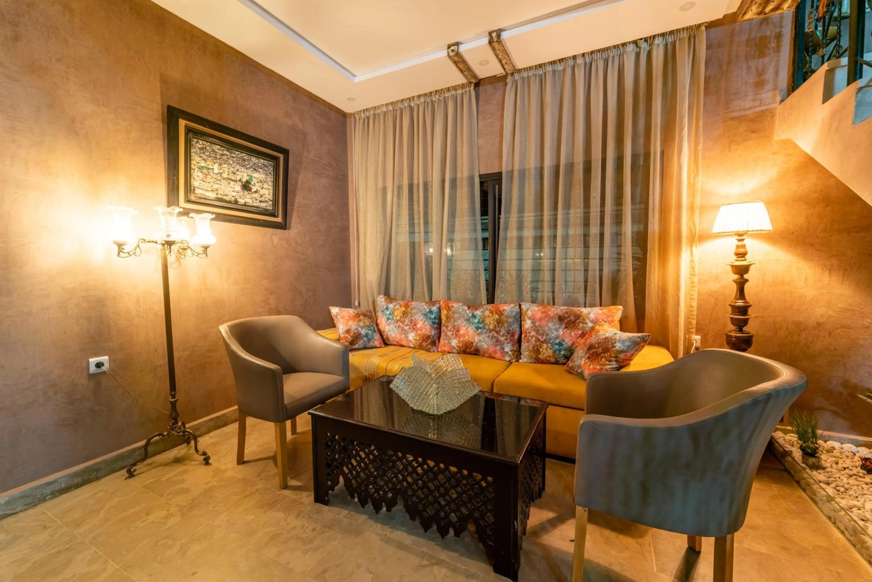 Living room in Riad Les Nuits De Fès