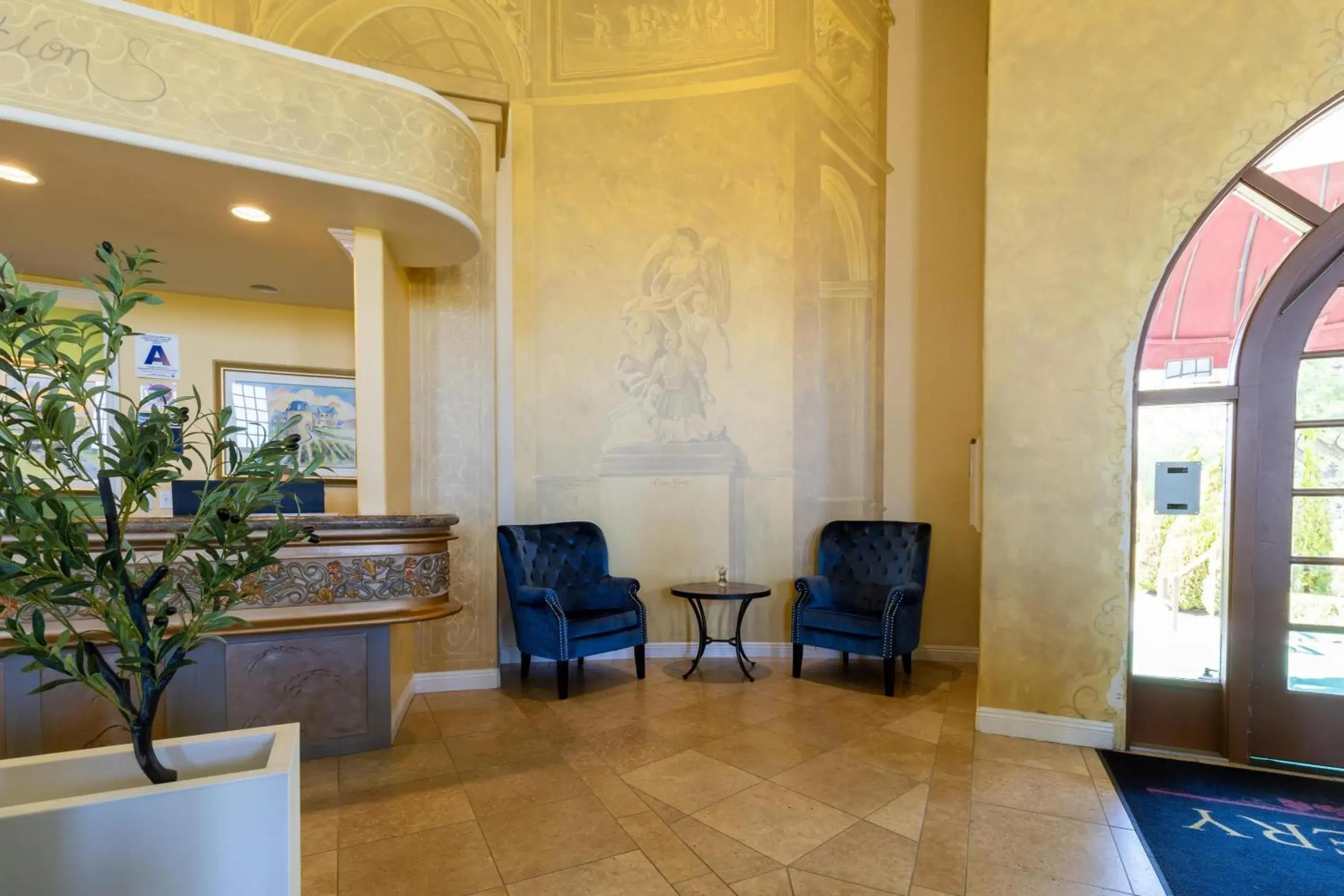 Lobby or reception in Churon Inn Winery Lobby or reception in Churon Inn Winery