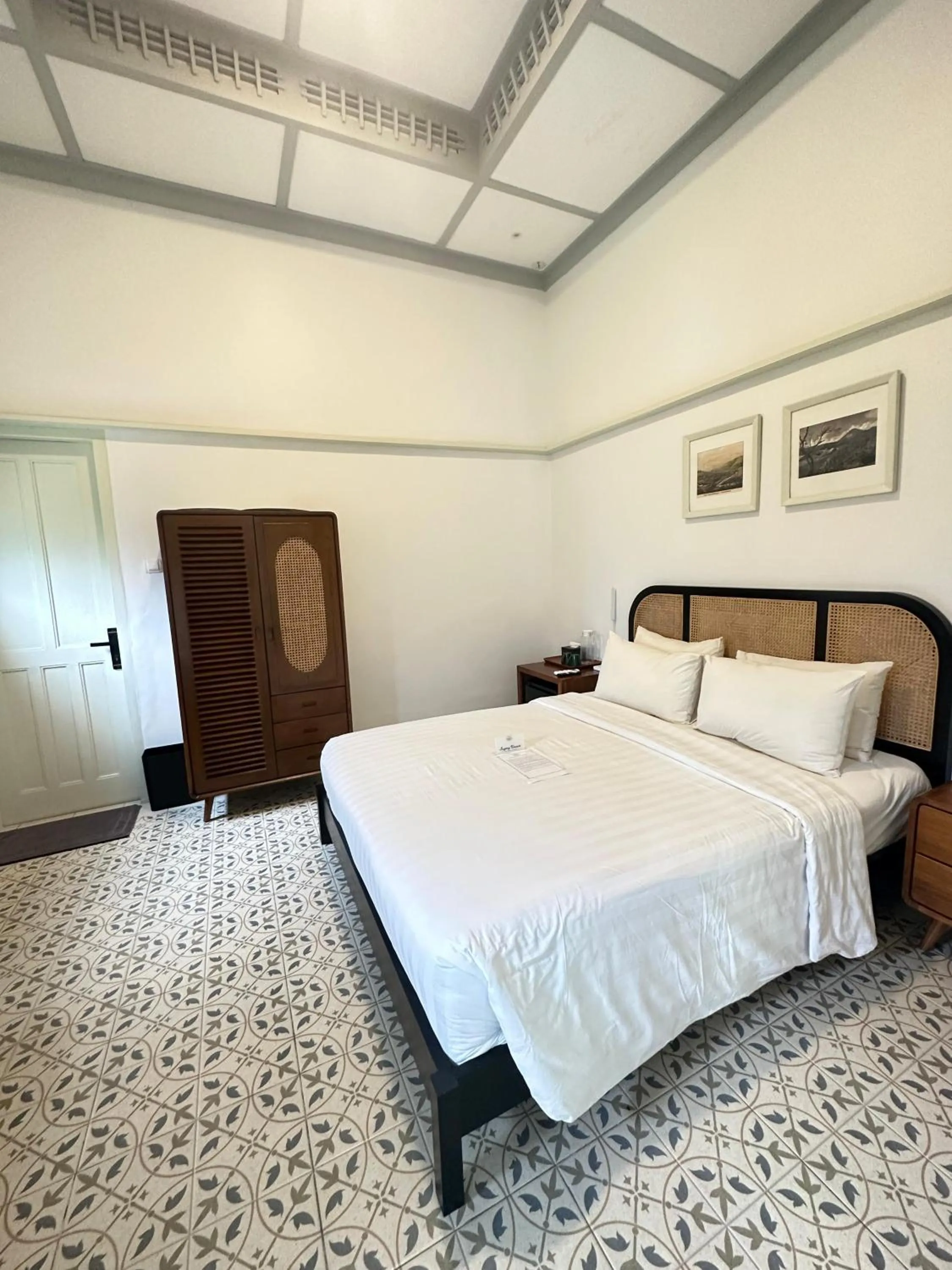 Bed in CERIA HOTEL at Alun Alun Yogyakarta