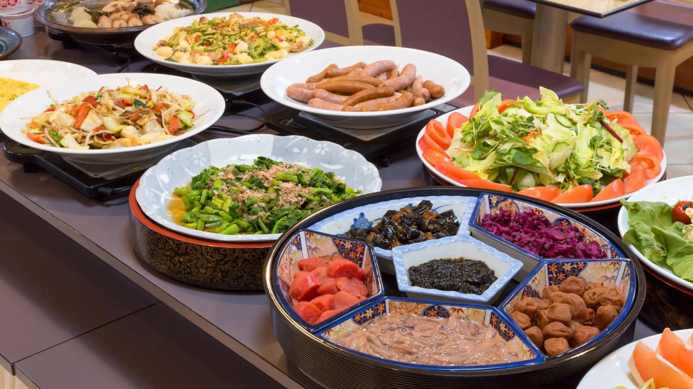 Buffet breakfast in Hotel Sato Buffet breakfast in Hotel Sato