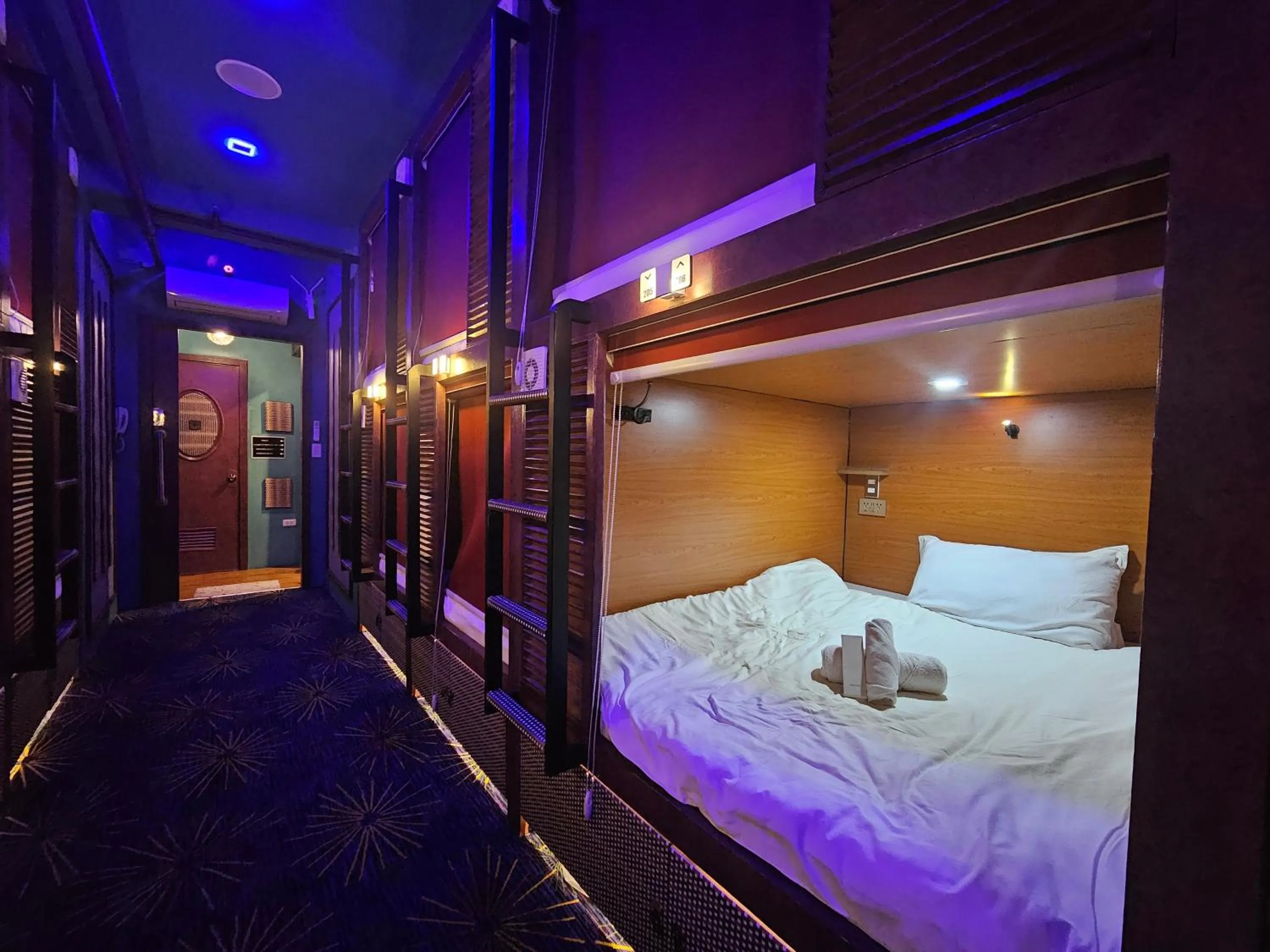 Bed in Attic Capsule Hotel
