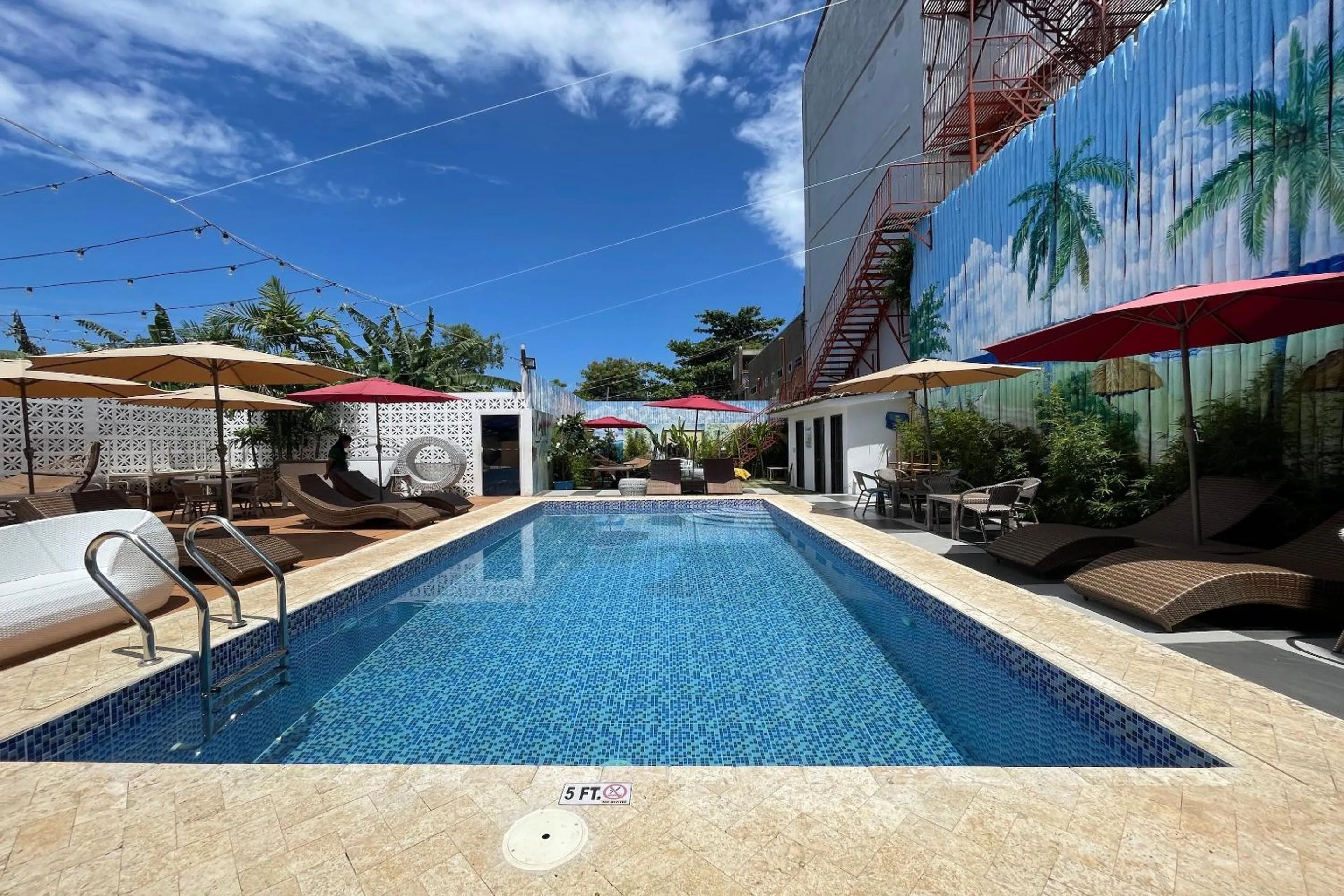 Swimming pool in Attic Capsule Hotel