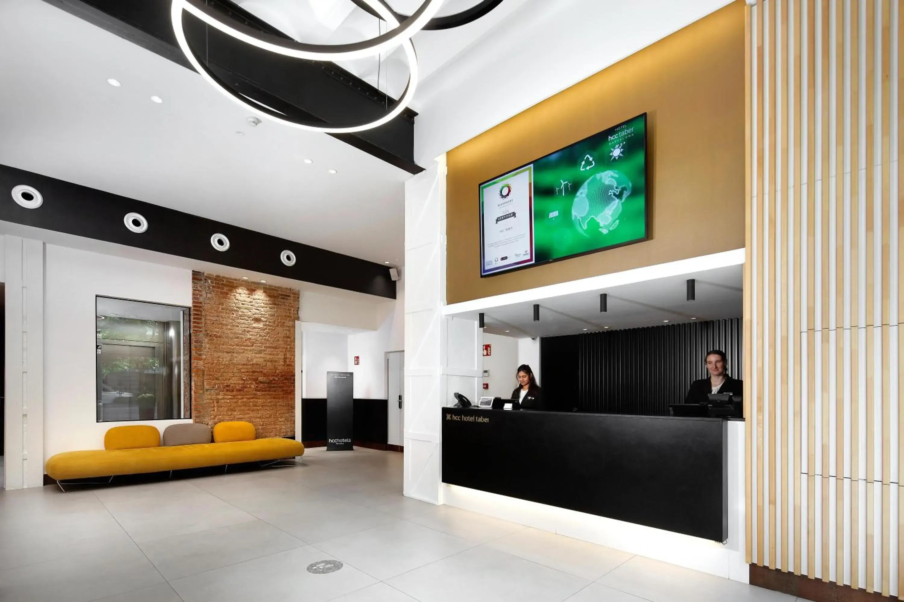 Lobby or reception in HCC Taber Lobby or reception in HCC Taber