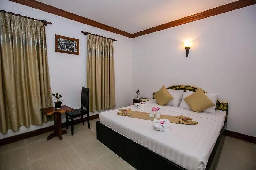 Bed in Angkor Leap Hotel