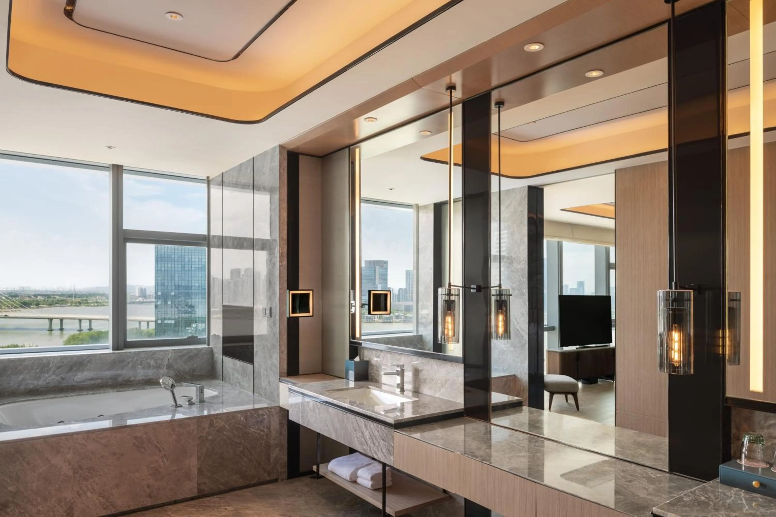 Bathroom in Guangzhou Marriott Hotel Nansha