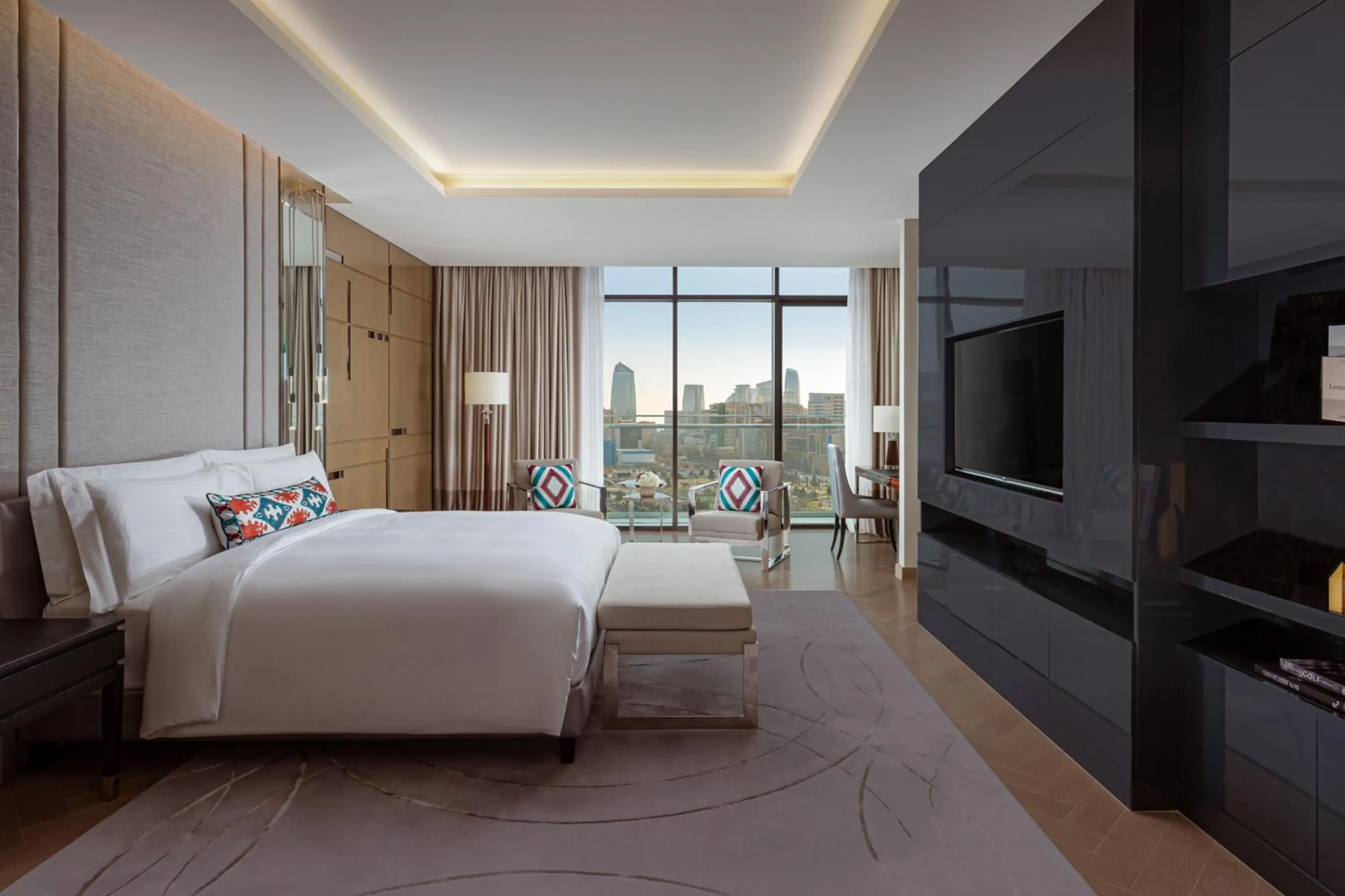 Bedroom, Bed in The Ritz-Carlton, Baku