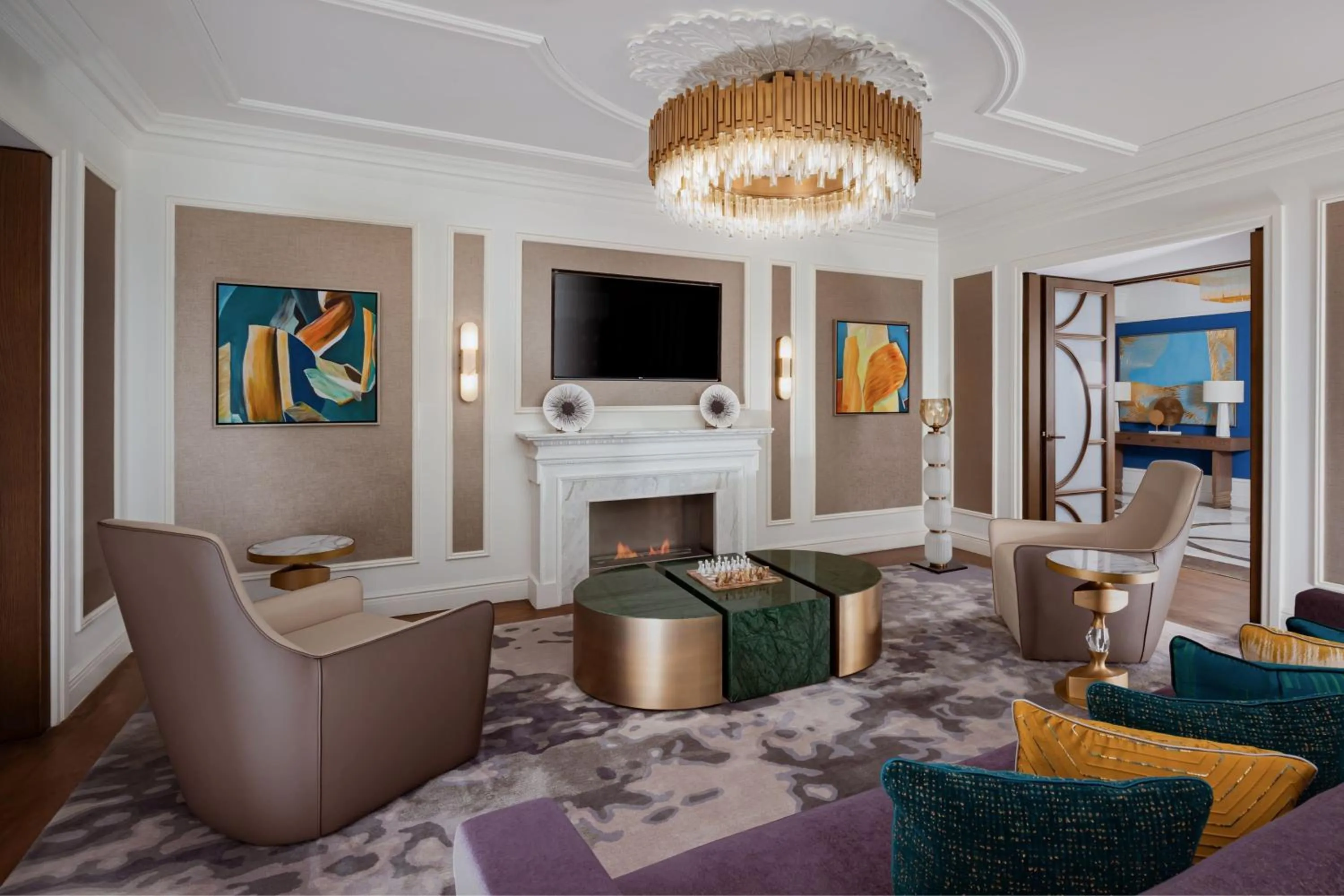 Living room in The Ritz-Carlton, Baku
