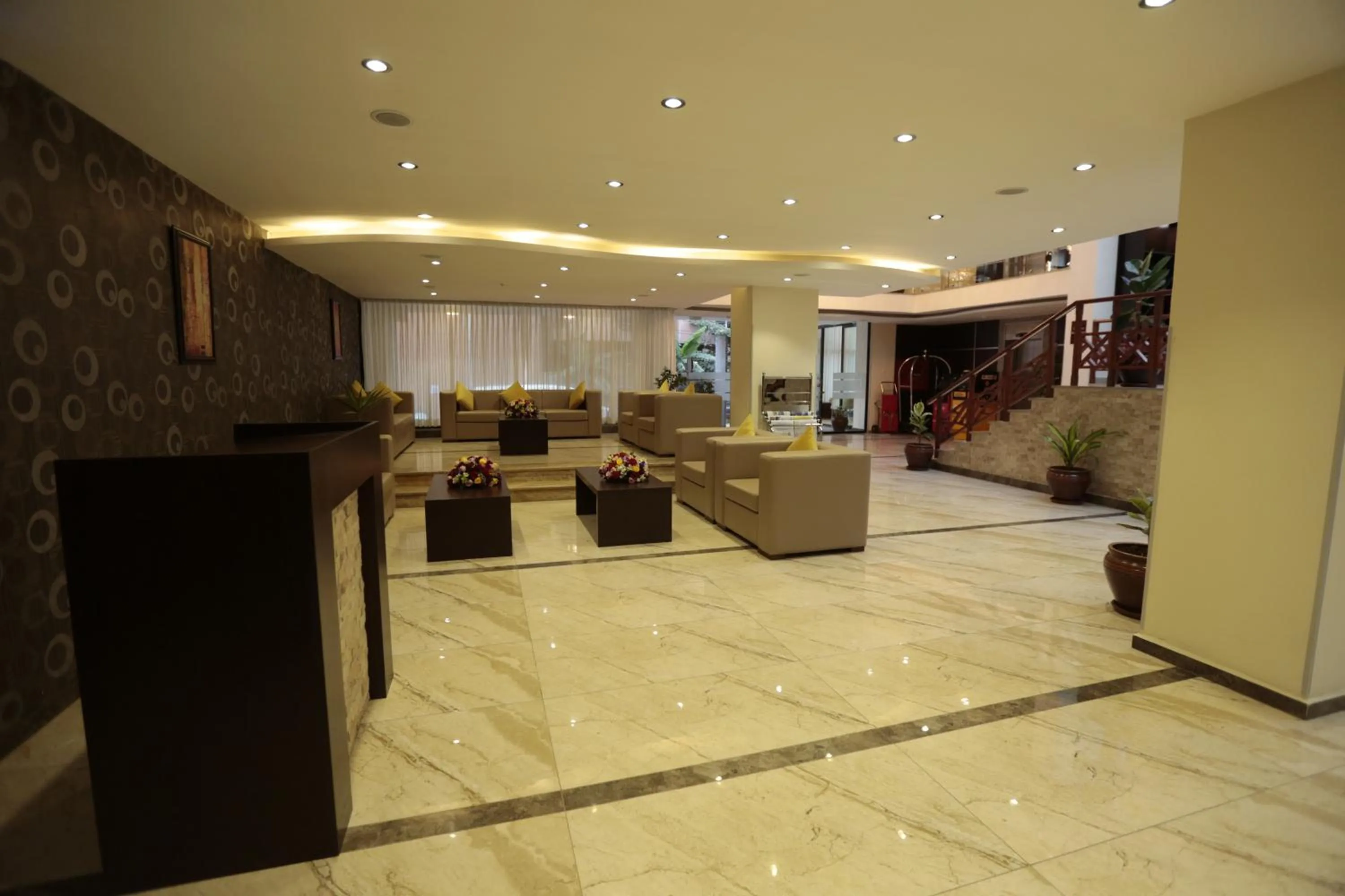 Lobby or reception in Cassiopeia Hotel