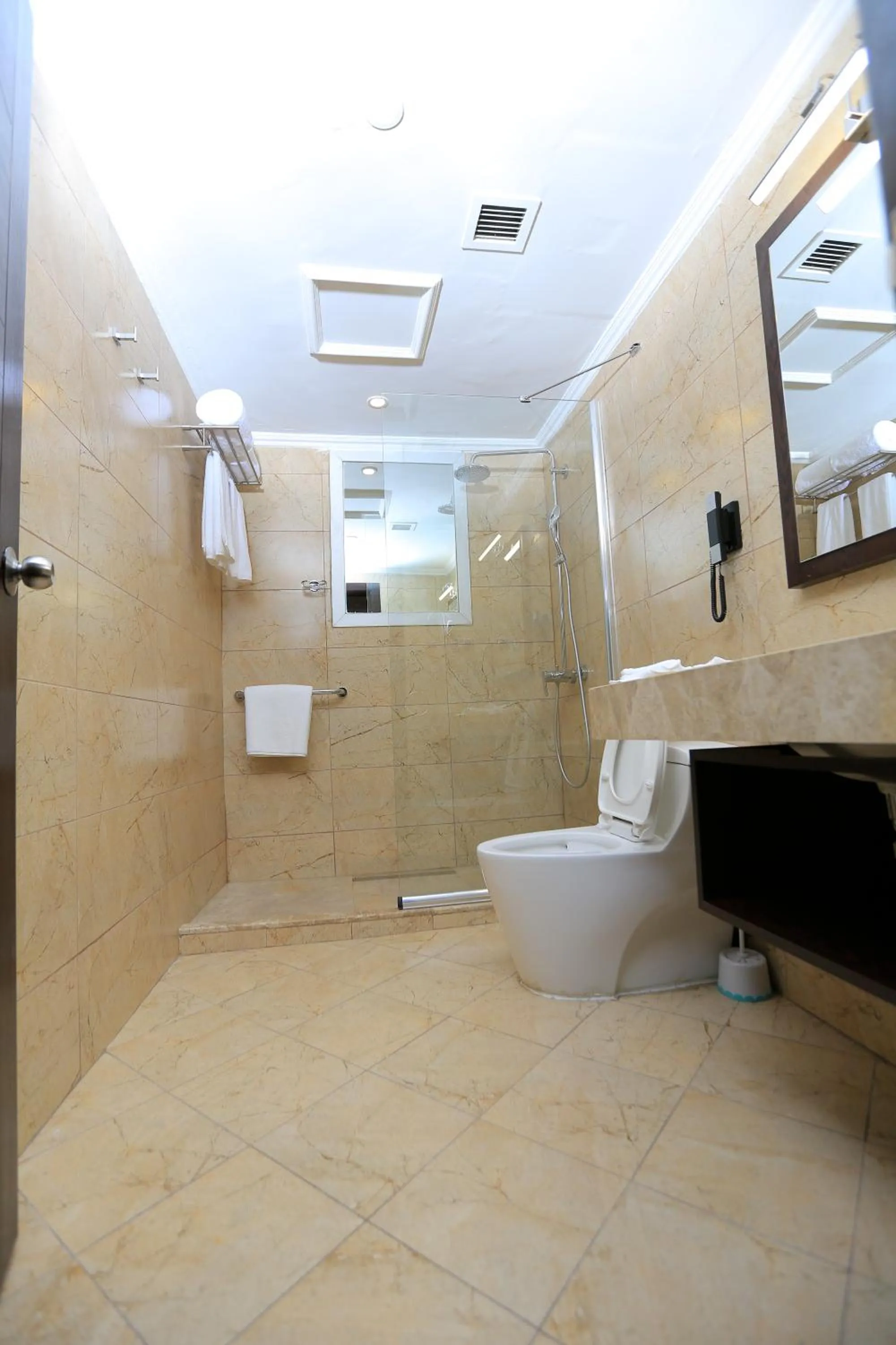 Bathroom in Cassiopeia Hotel