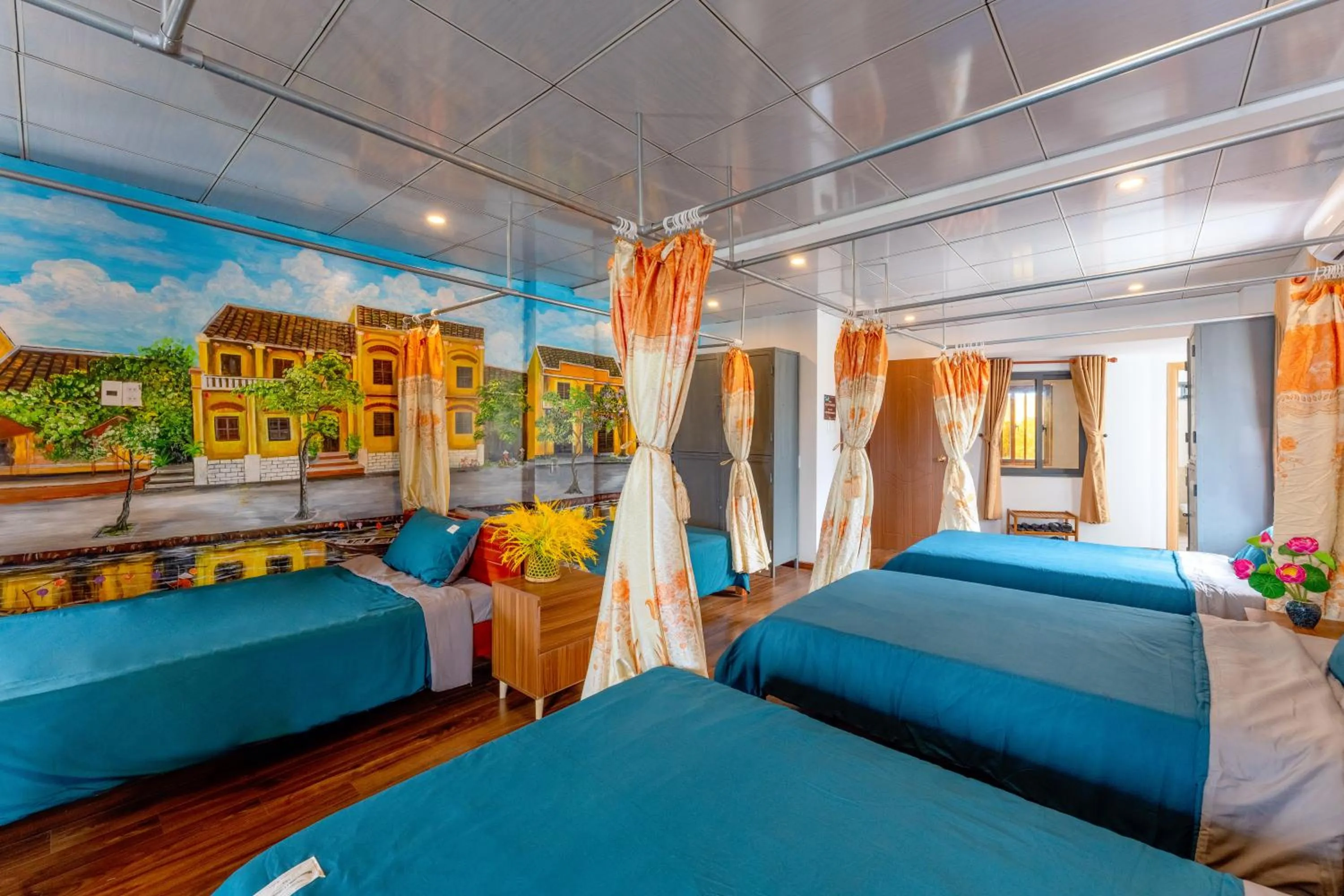 Bed in Alley Garden Homestay Hoi An