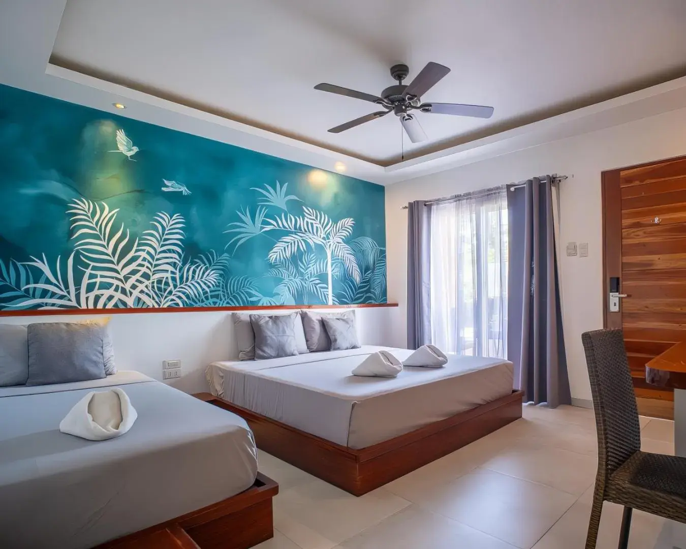 Bed in Yellow Mango Resort Bohol Bed in Yellow Mango Resort Bohol