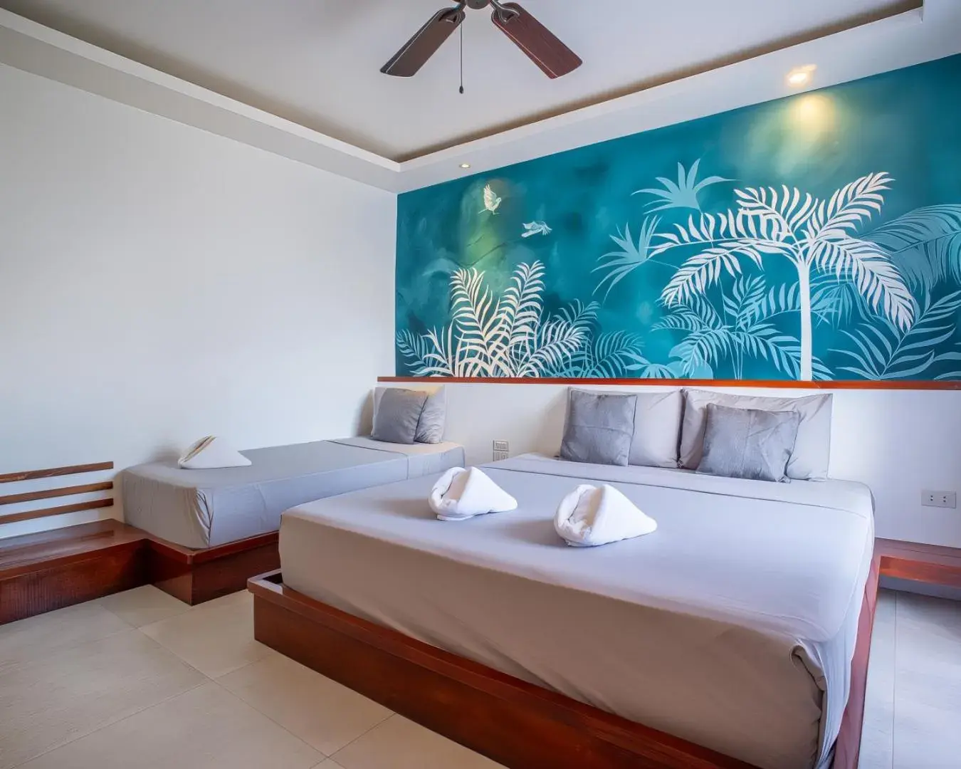 Bed in Yellow Mango Resort Bohol Bed in Yellow Mango Resort Bohol