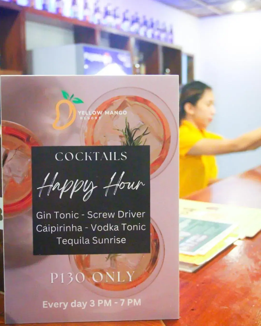 Food and drinks in Yellow Mango Resort Bohol Food and drinks in Yellow Mango Resort Bohol