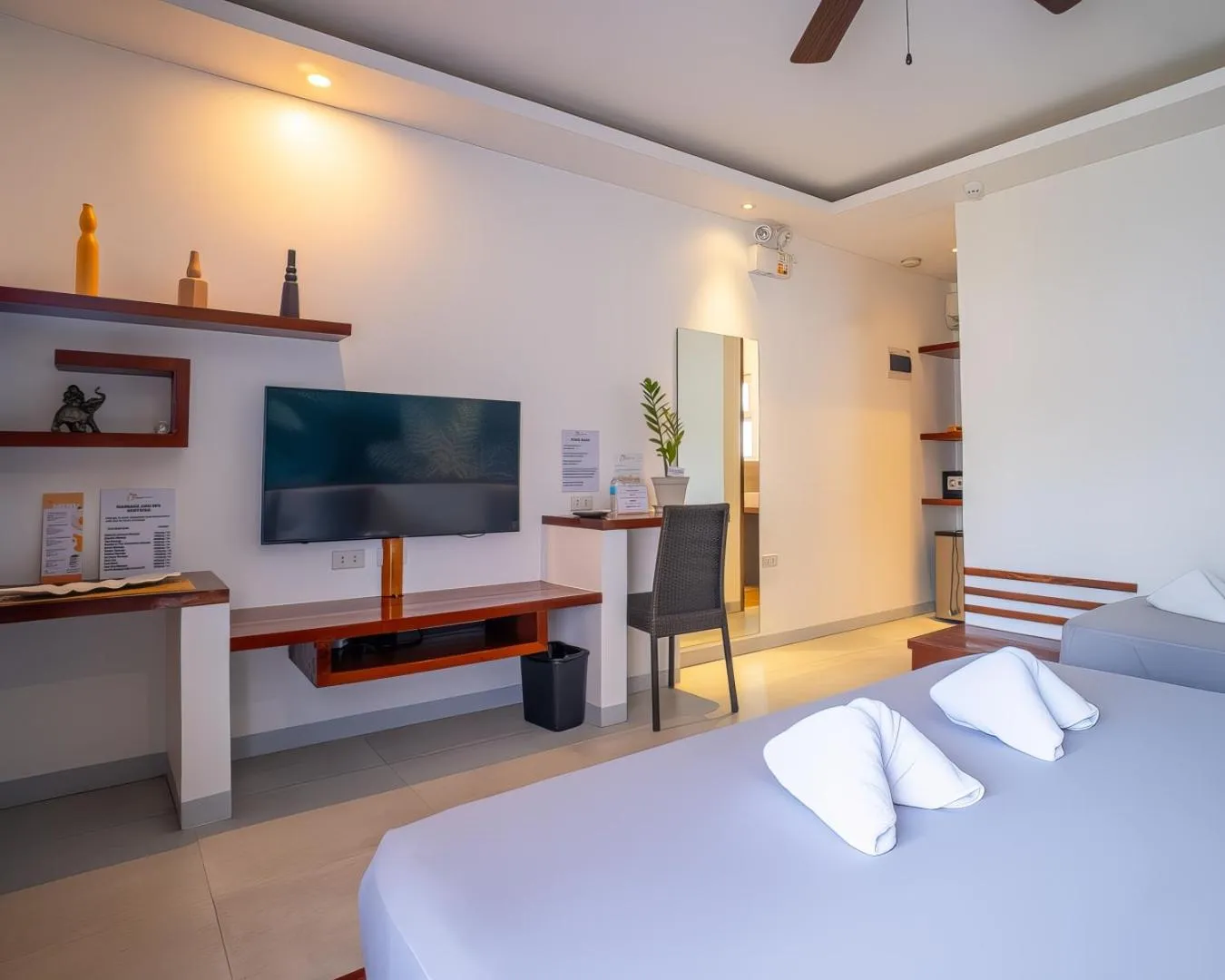 Bed in Yellow Mango Resort Bohol