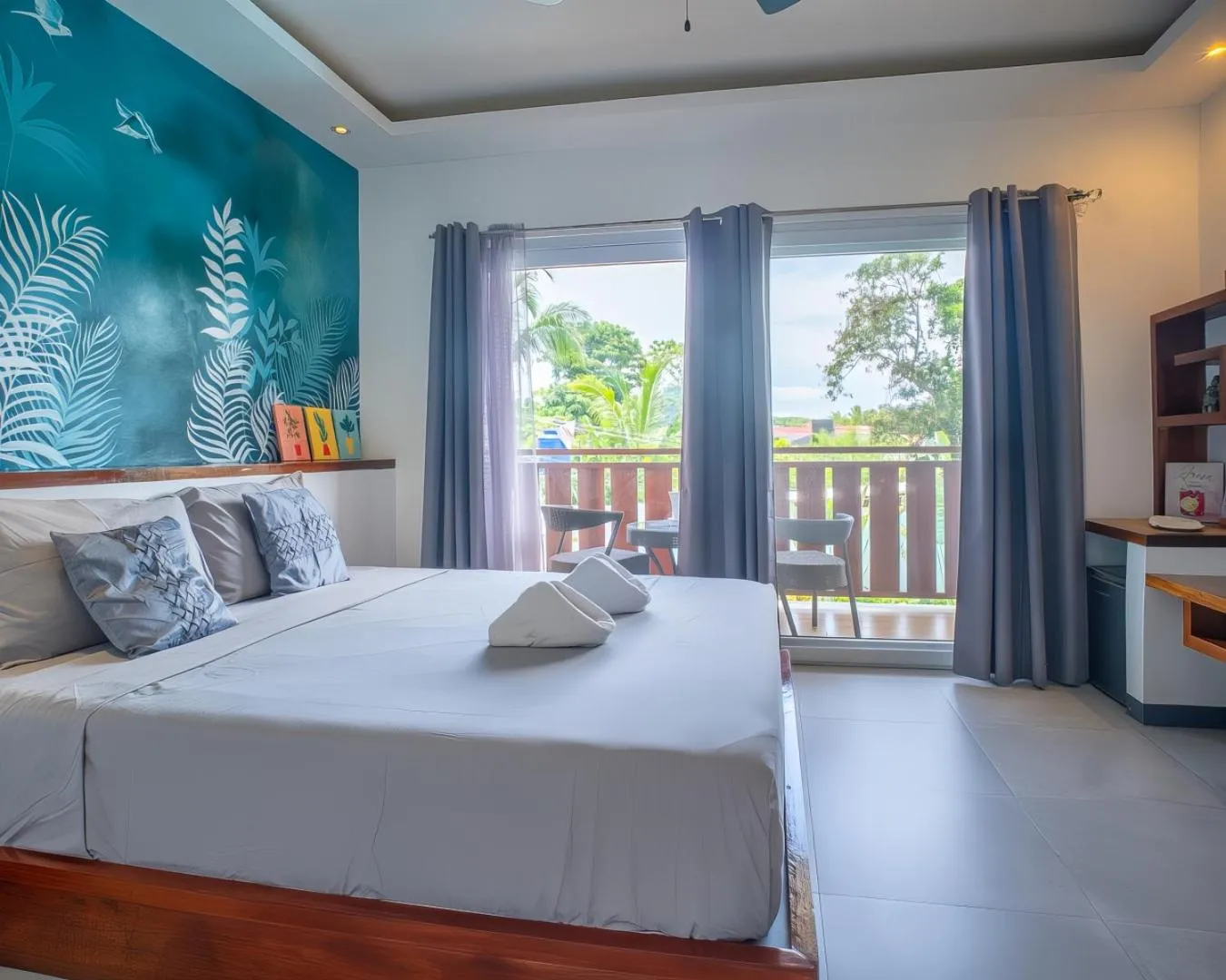 Bed in Yellow Mango Resort Bohol