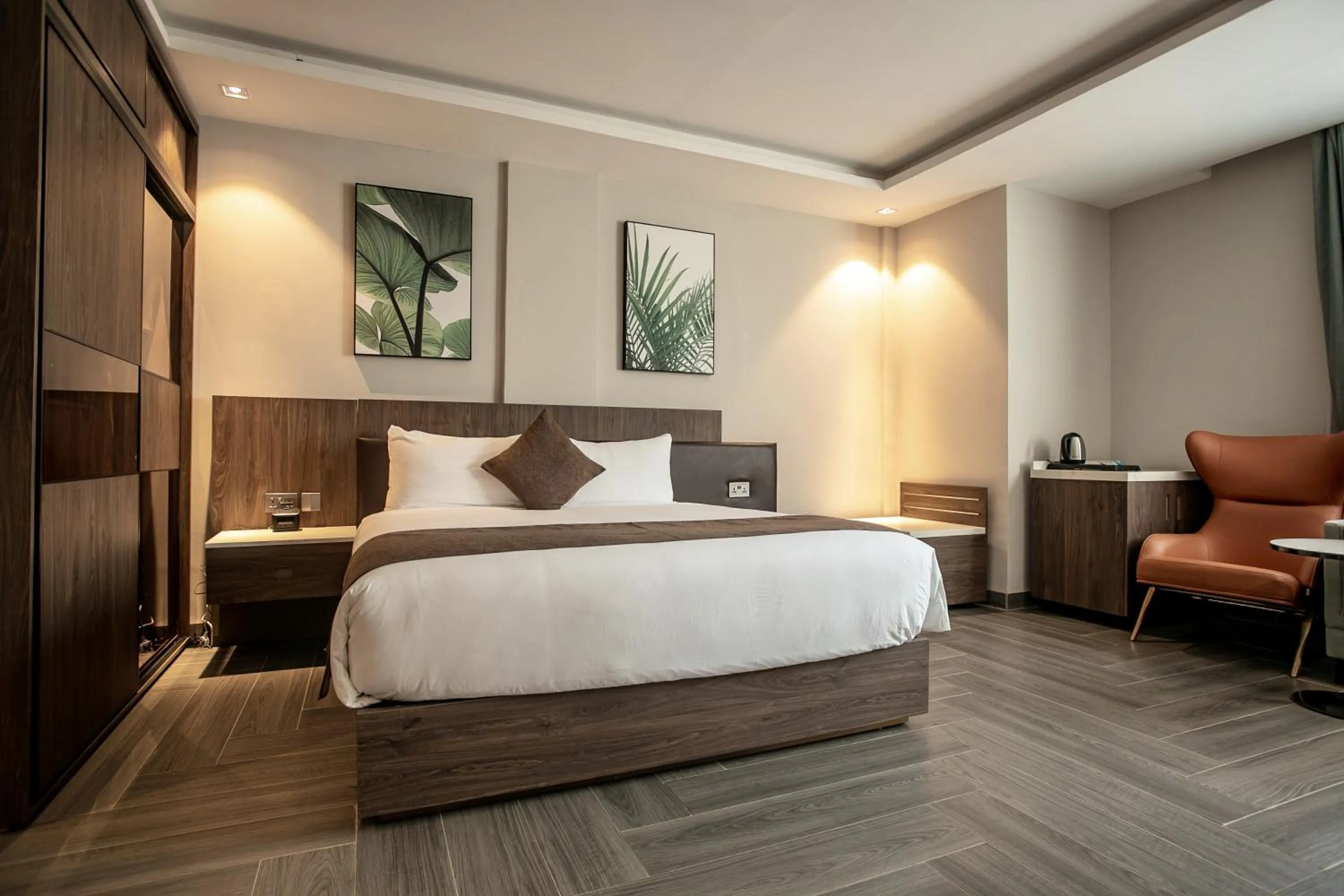 Bed in Zara Garden Hotel and Apartments