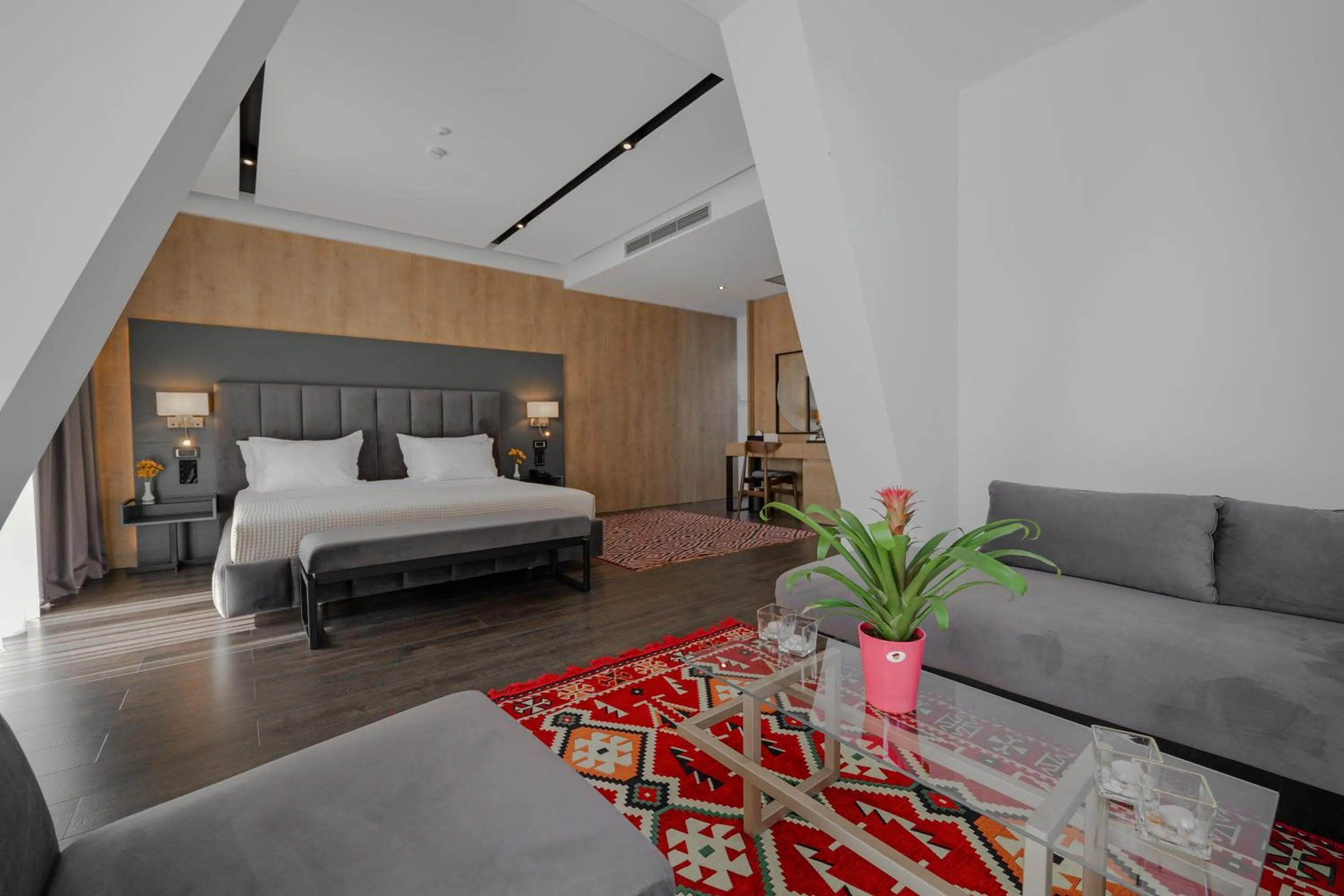 Bed in Hotel Uji Ftohte Tepelene