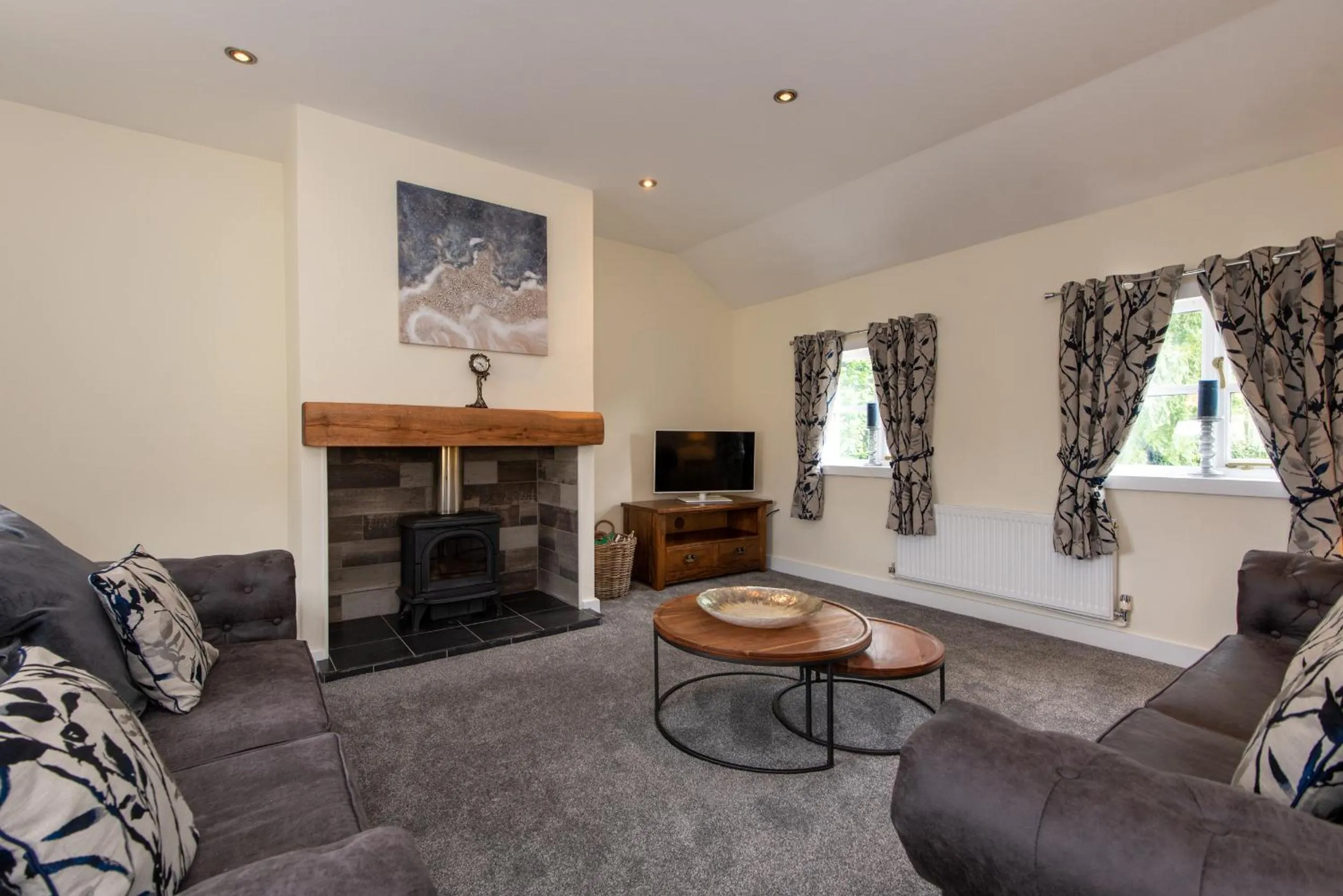 Seating area in East Farm Cottage