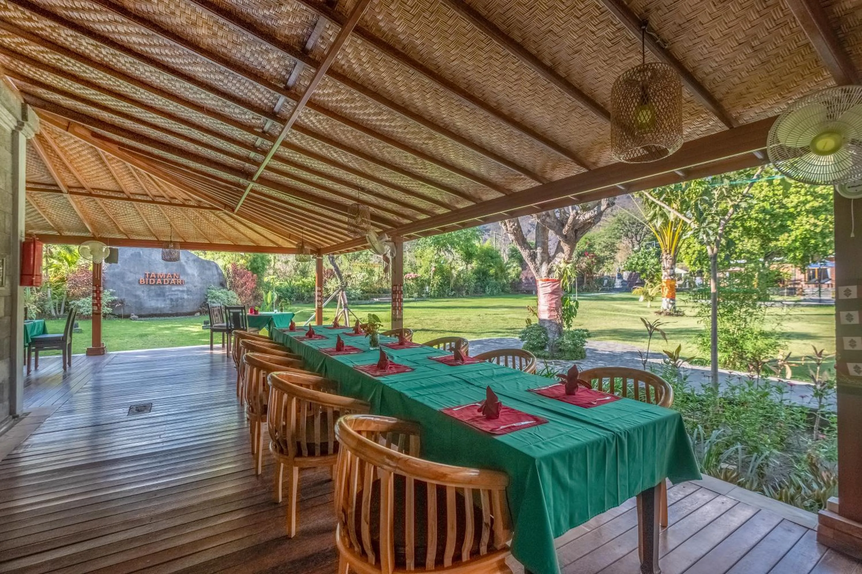 Dining area in Taman Bidadari Eco Wellness