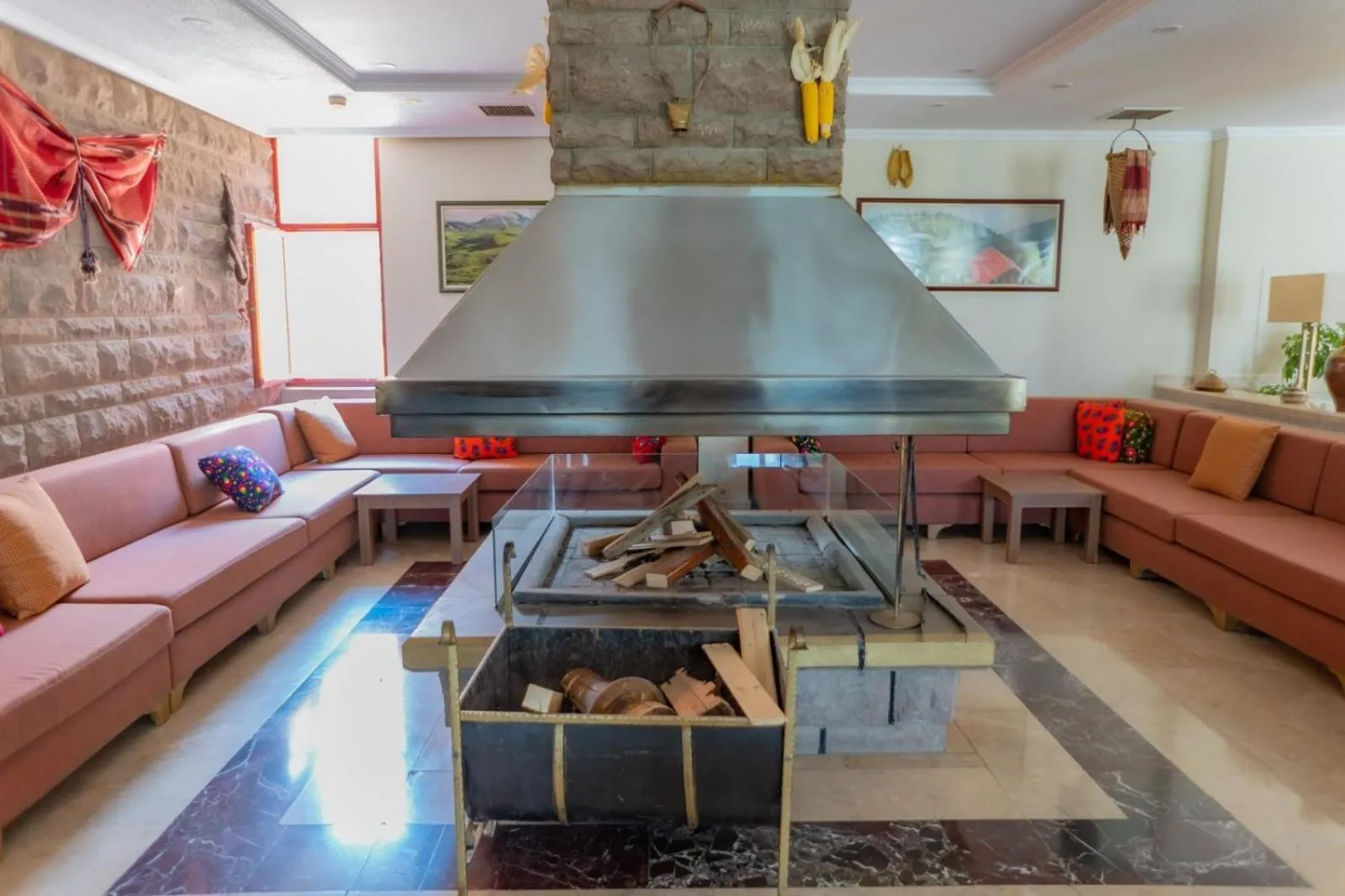 fireplace in Patalya Lakeside Resort Hotel