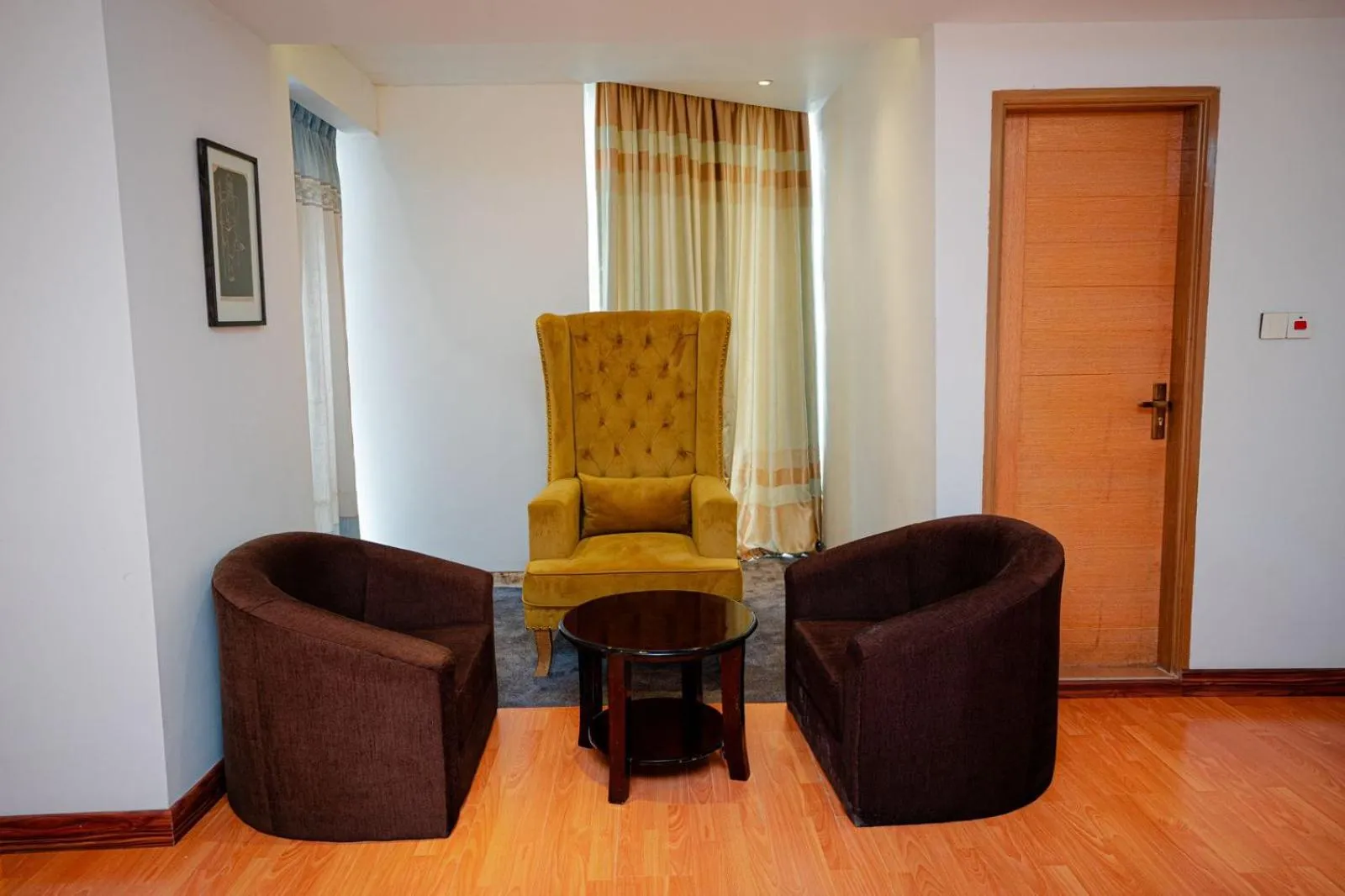 Seating area in Royal Raj Hotel