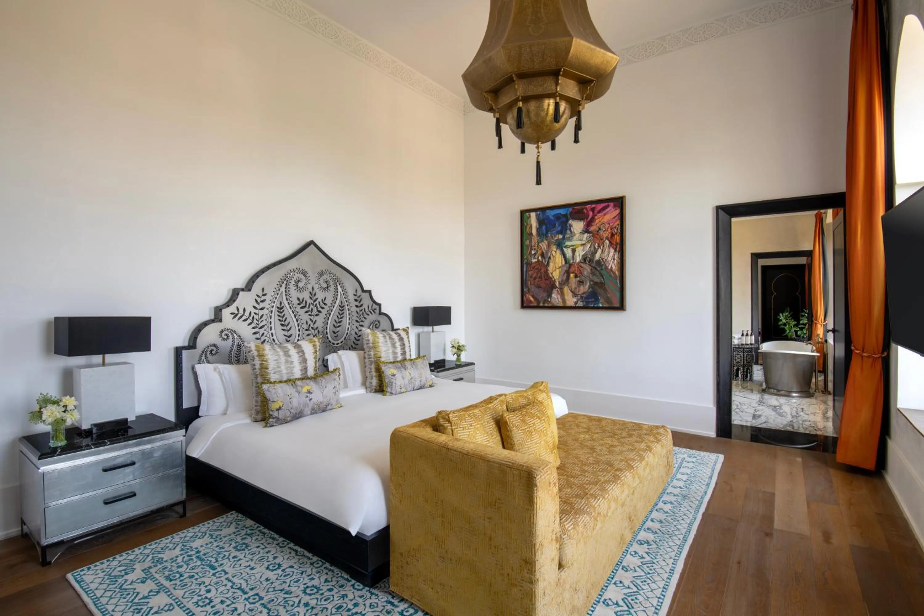 Bed in Fairmont Tazi Palace Tangier