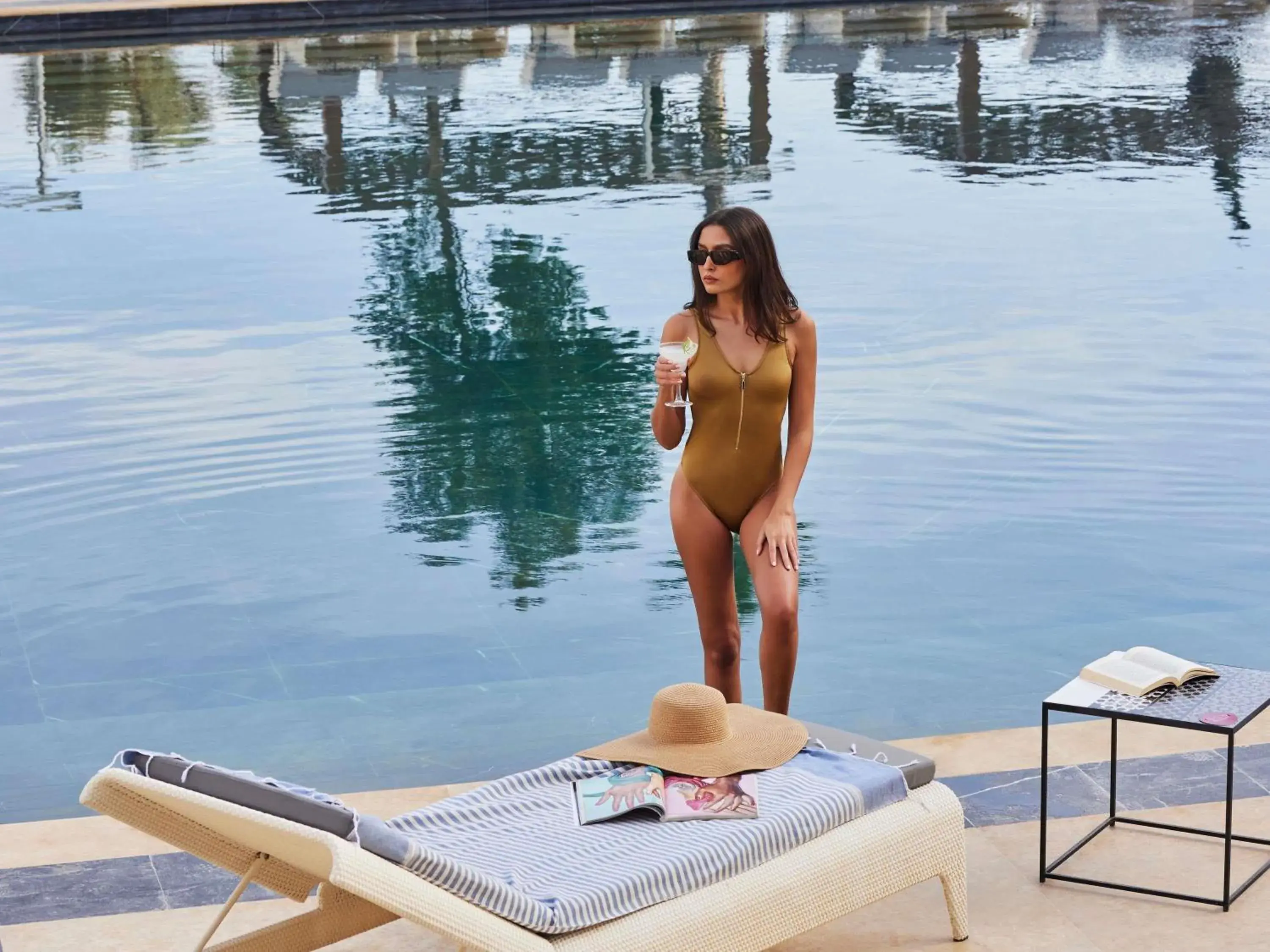 Pool view in Fairmont Tazi Palace Tangier Pool view in Fairmont Tazi Palace Tangier