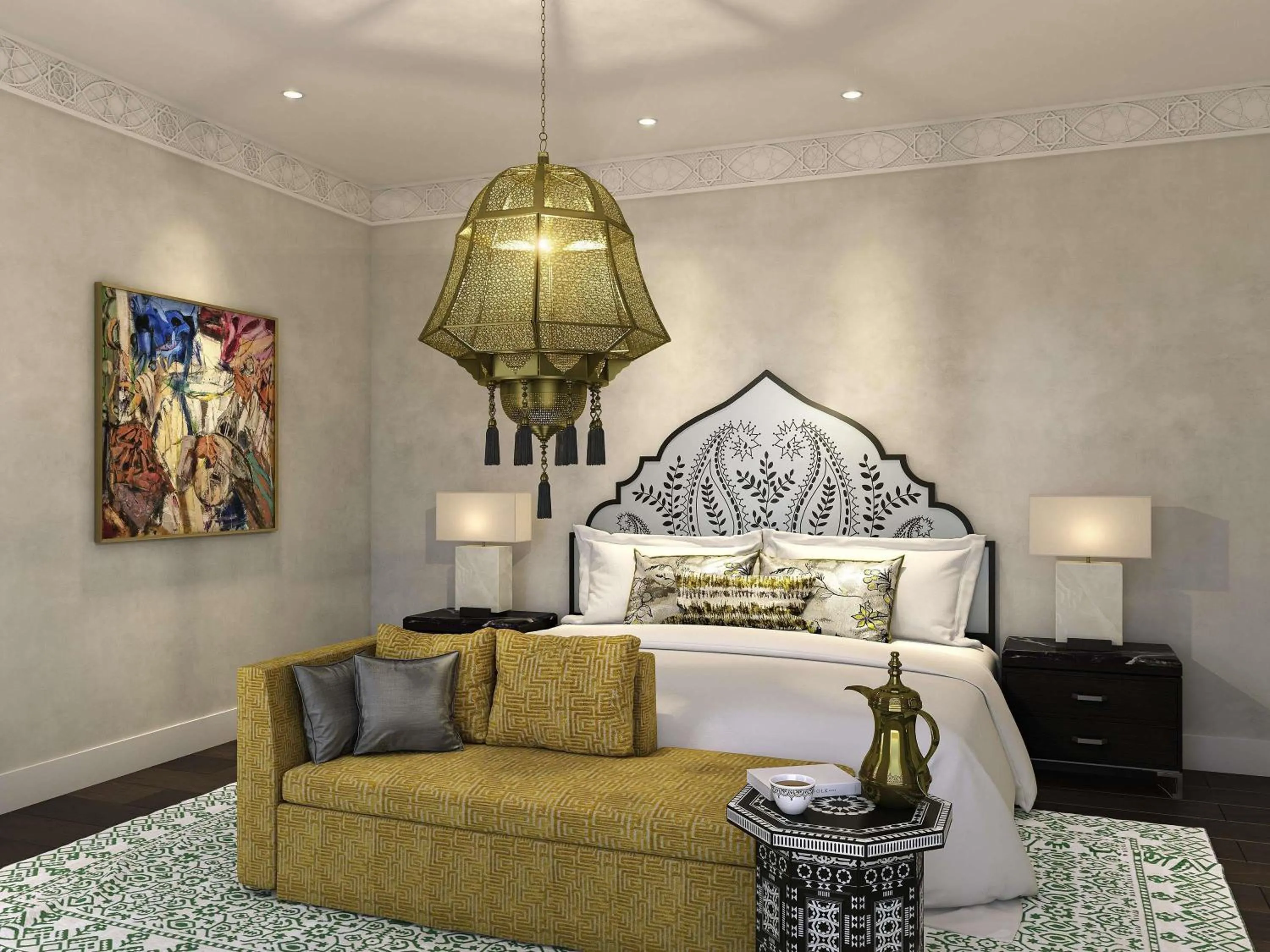 Photo of the whole room, Bed in Fairmont Tazi Palace Tangier