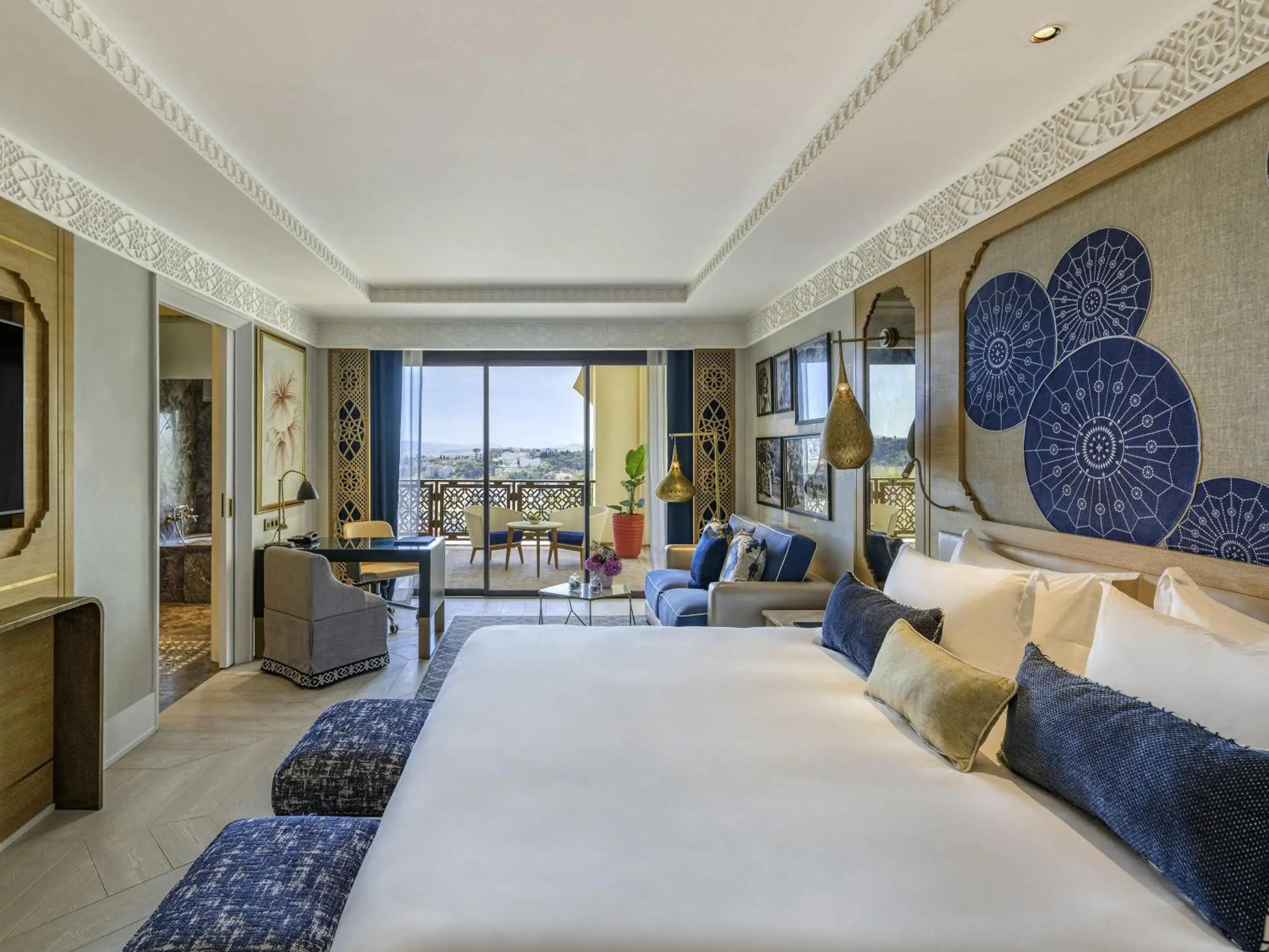 Deluxe King Room With Panoramic View - single occupancy in Fairmont Tazi Palace Tangier Deluxe King Room With Panoramic View - single occupancy in Fairmont Tazi Palace Tangier