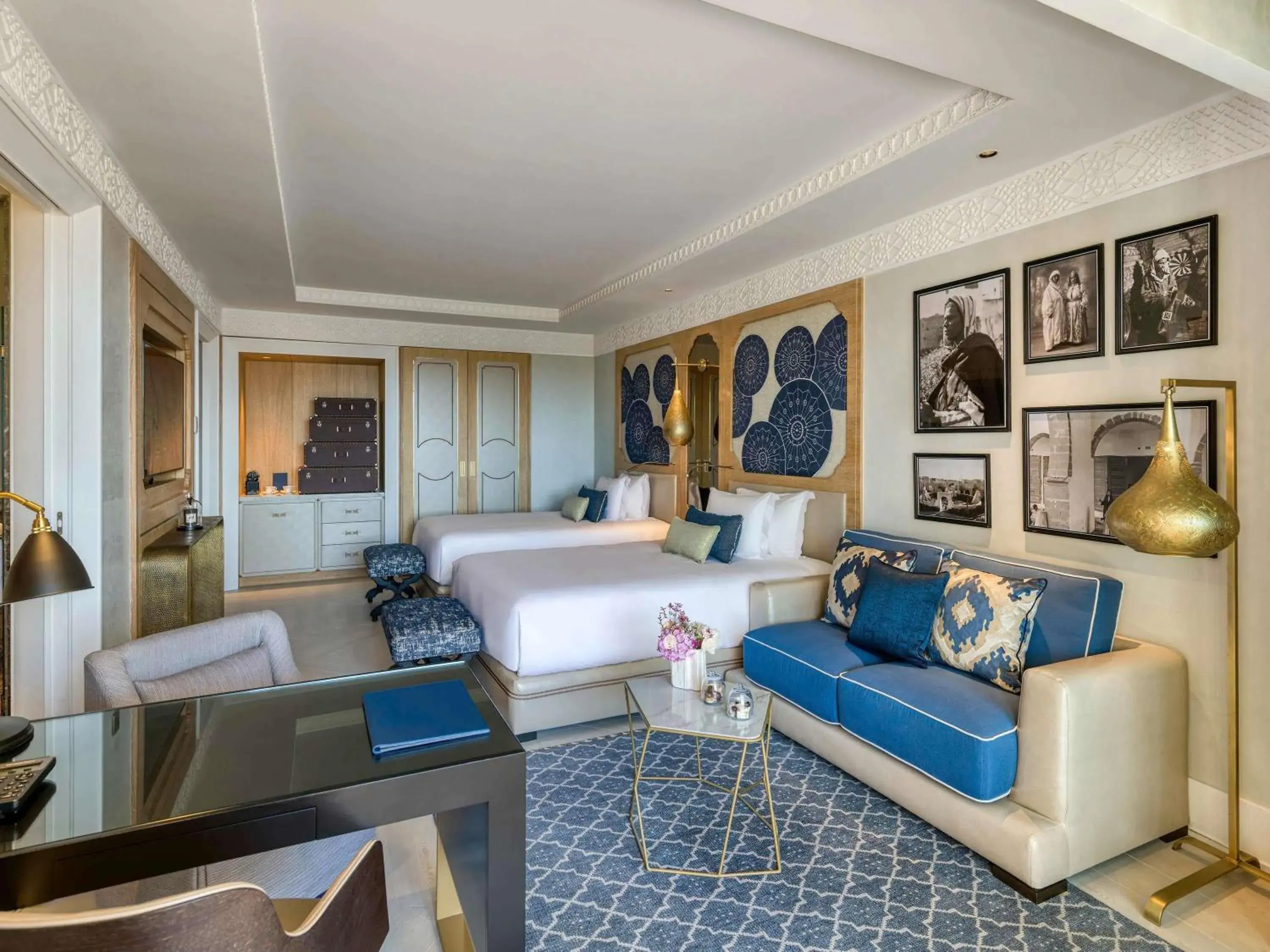 Deluxe Twin Room with Panoramic View - single occupancy in Fairmont Tazi Palace Tangier Deluxe Twin Room with Panoramic View - single occupancy in Fairmont Tazi Palace Tangier