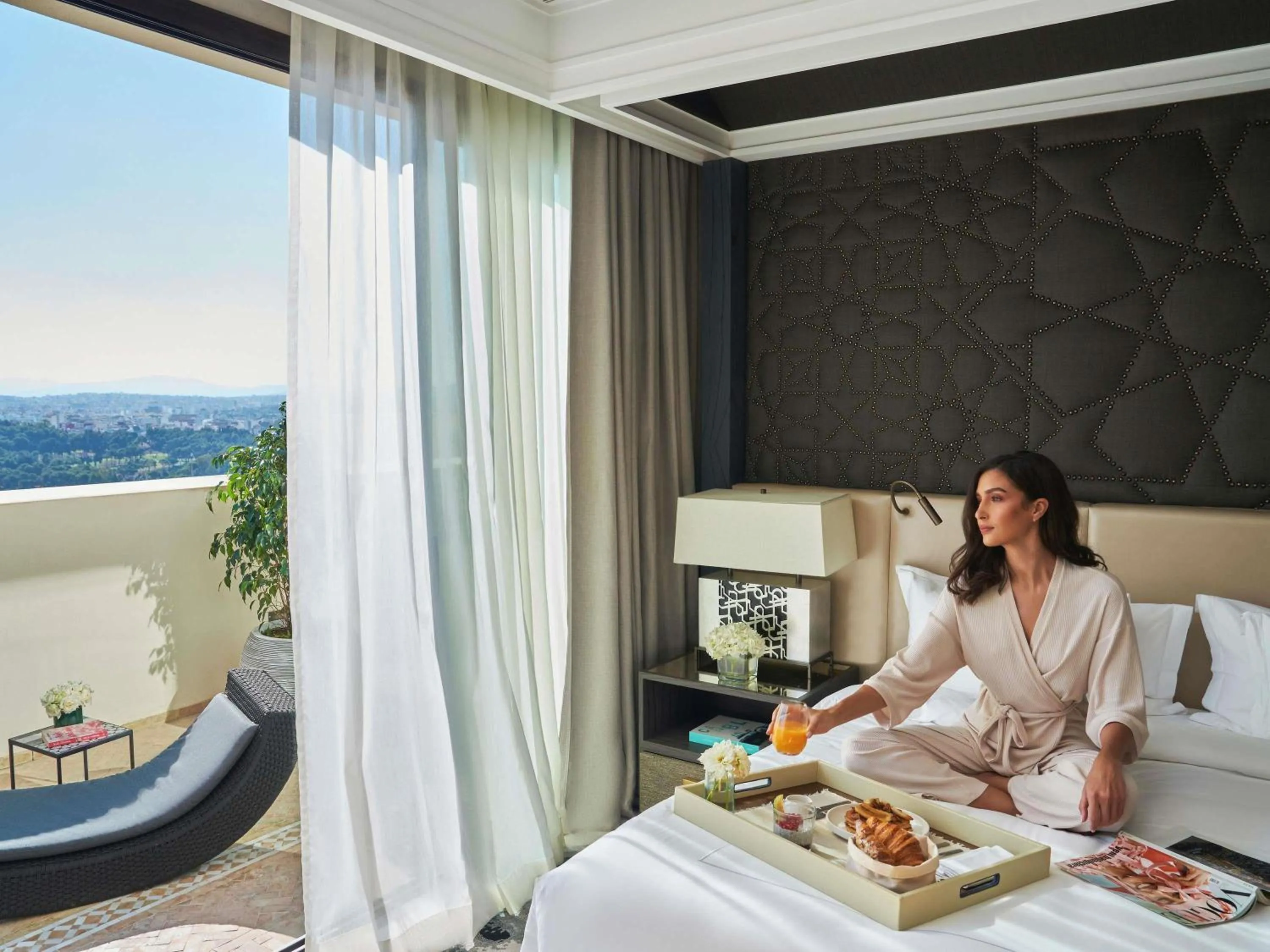 Bedroom, Bed in Fairmont Tazi Palace Tangier