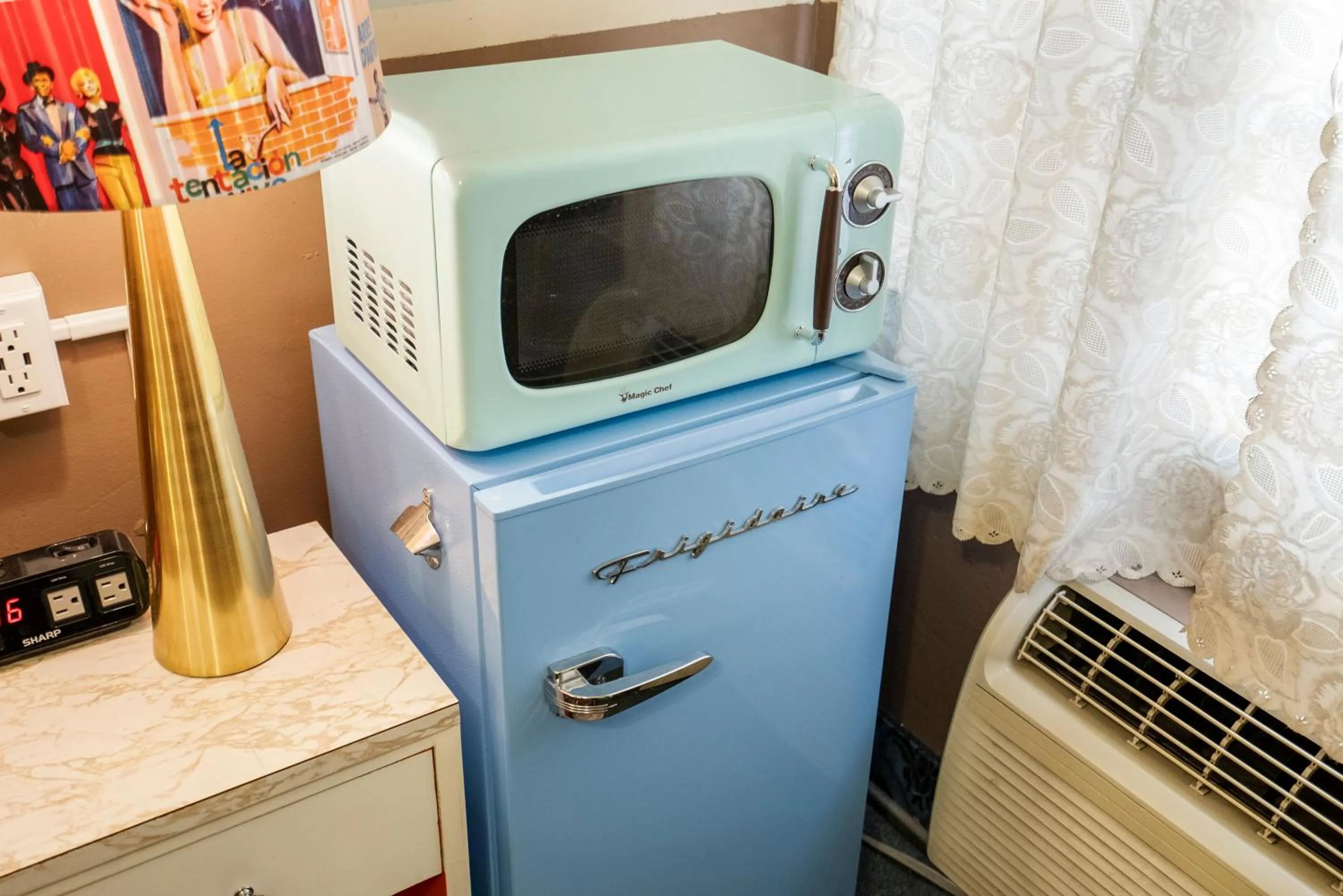 Decorative detail in THE NEW STAR MOTEL - 1950s Extended-Stay Lodging and Retreat Center