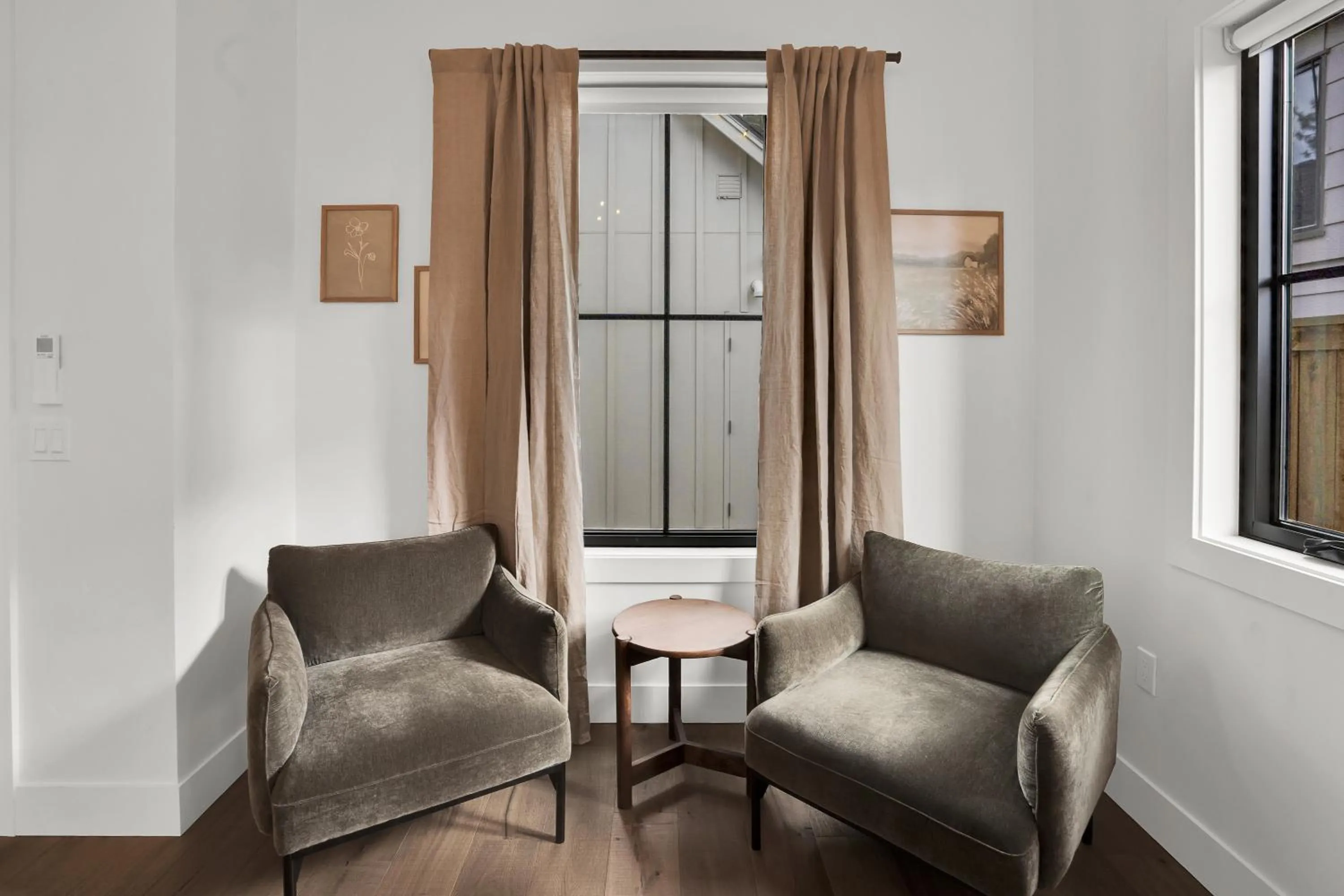 Seating area in The Scout Boutique Cottages