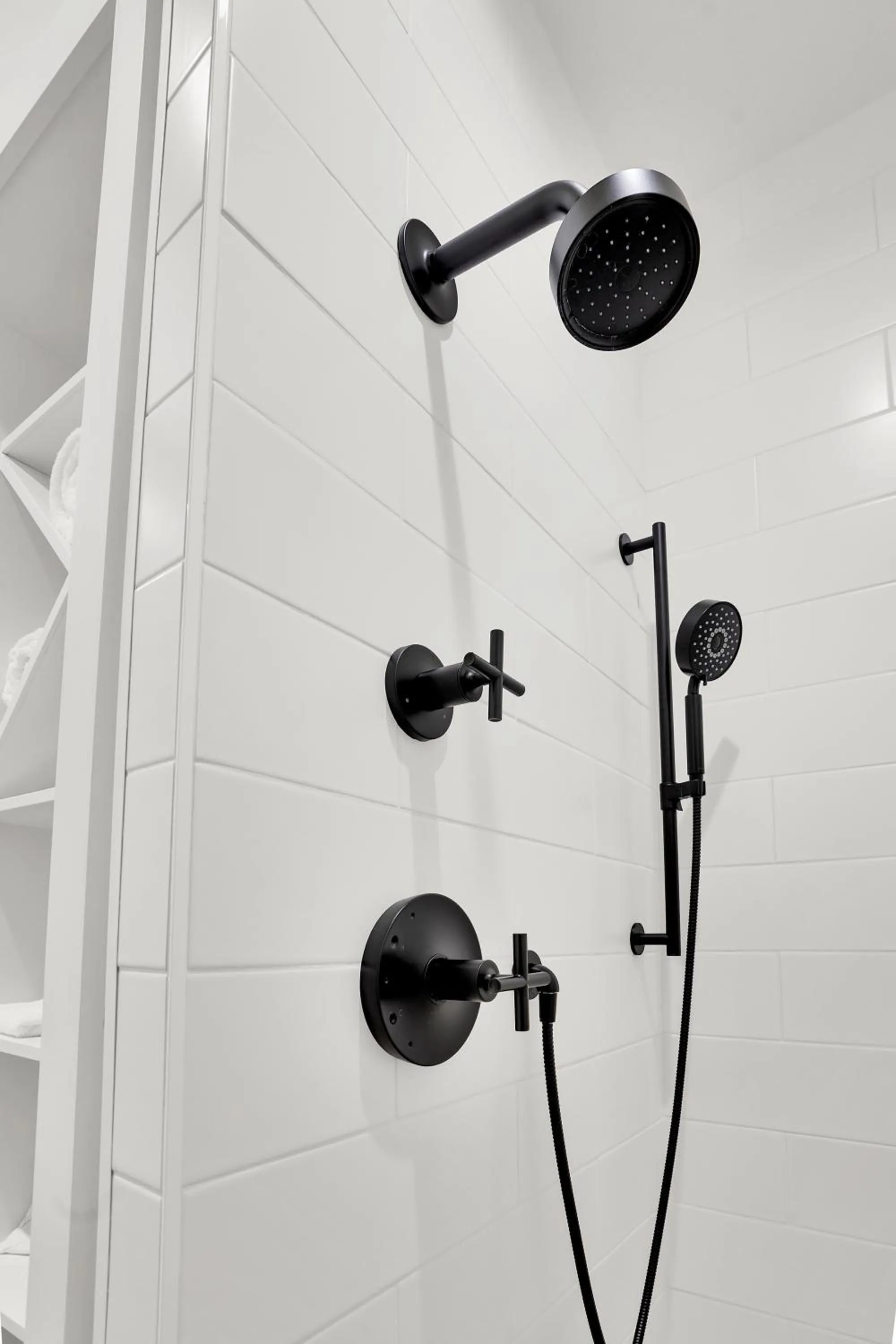 Shower in The Scout Boutique Cottages