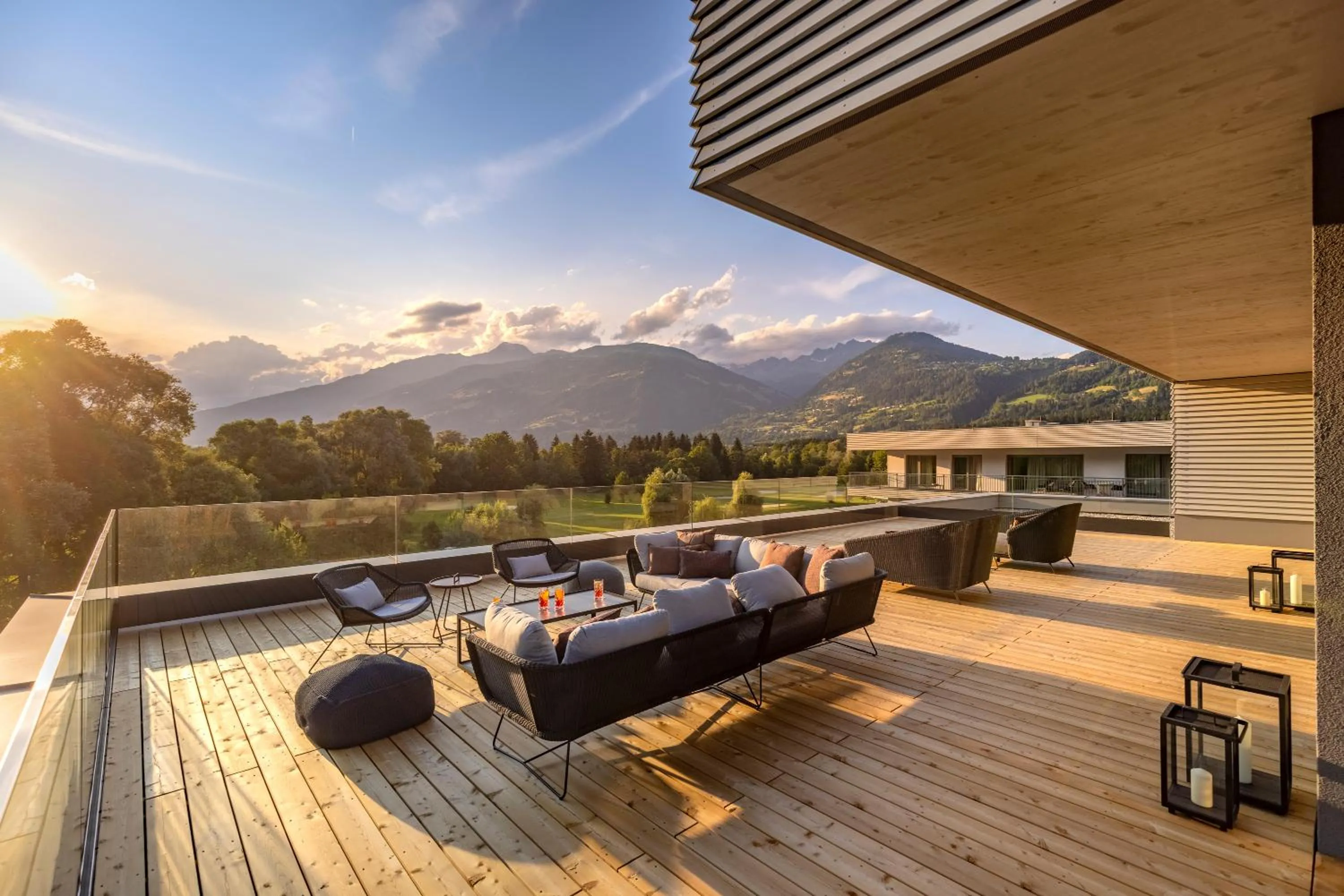Balcony/Terrace in Dolomitengolf Suites
