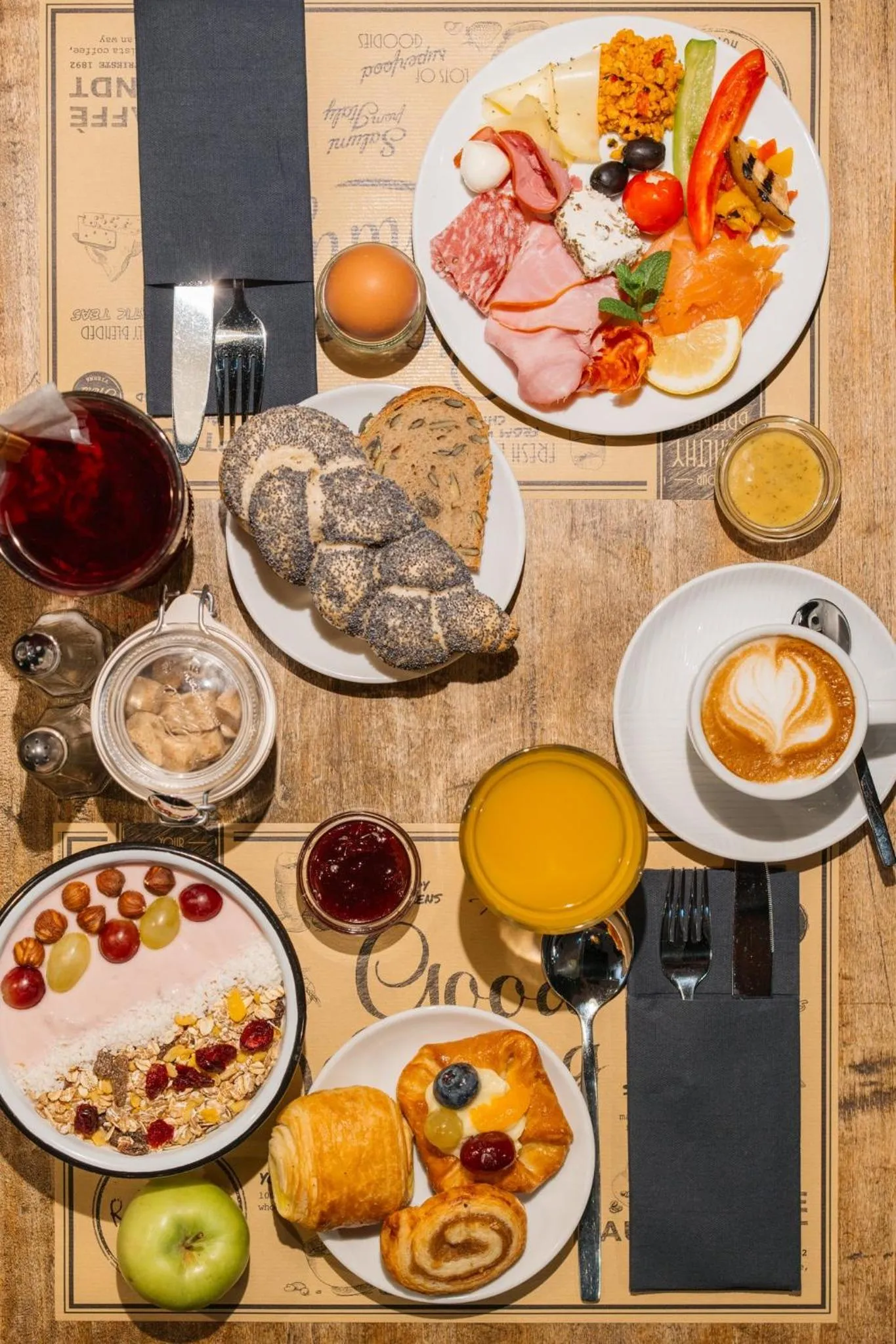 Buffet breakfast in Ruby Sofie Hotel Vienna